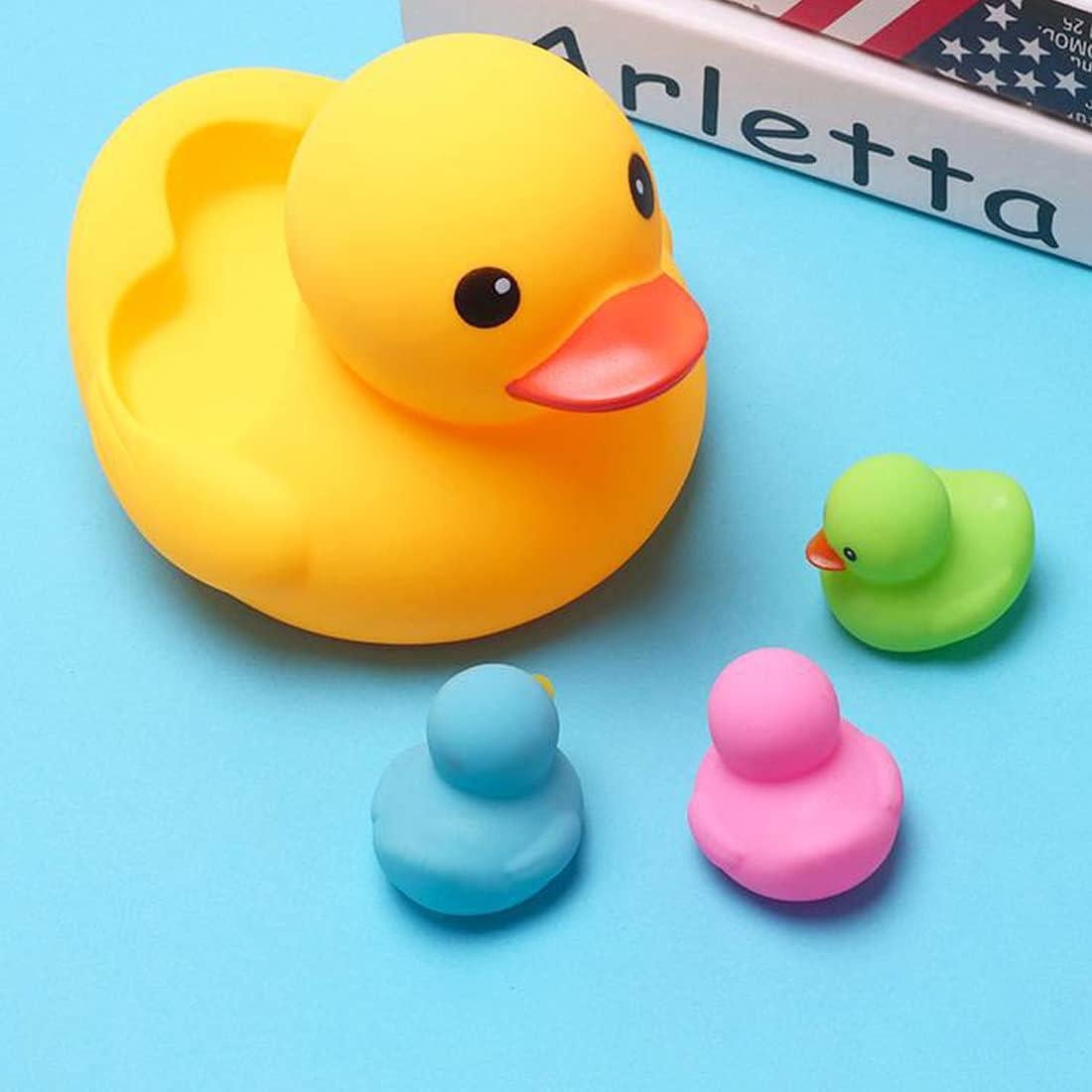 Set de Juguetes de Baño 4 Pcs Patos de Goma AIYUENCICI