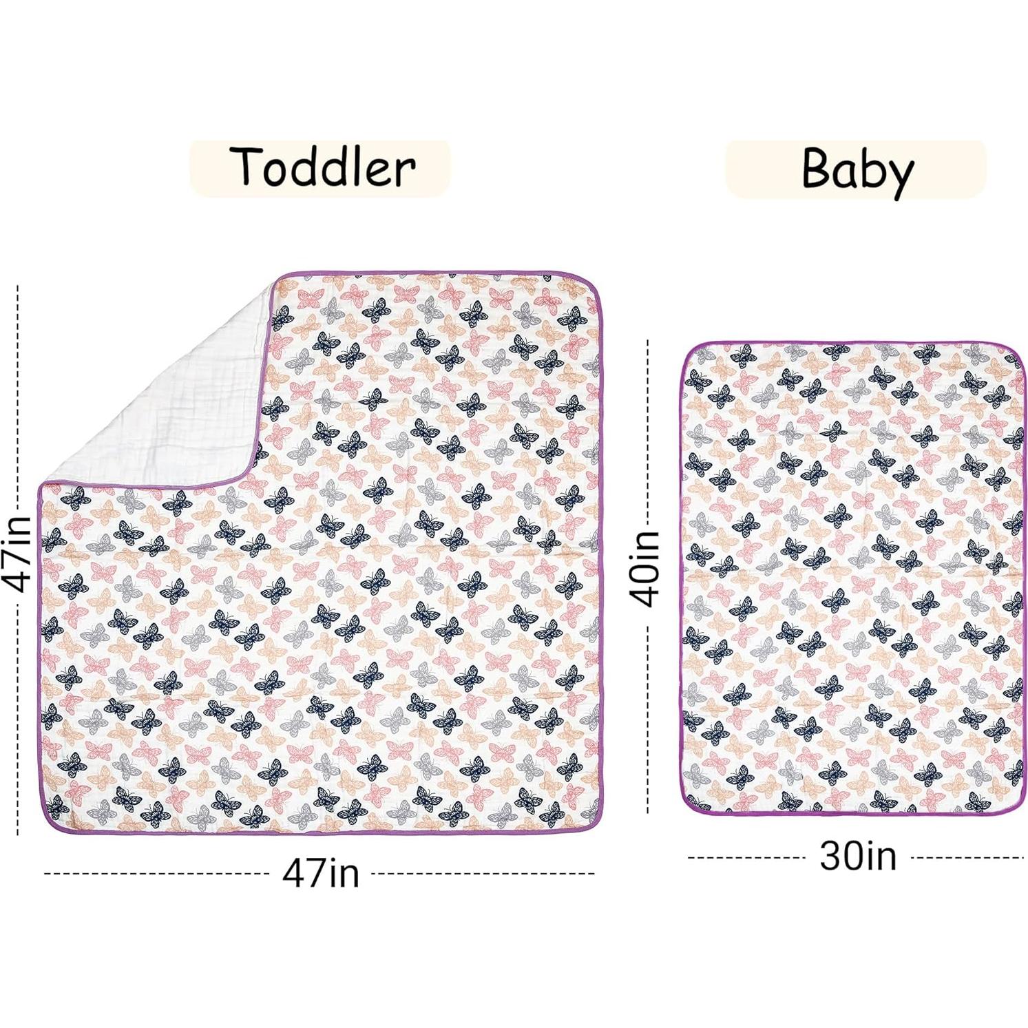Manta de Muselina ZPECC 76x102 cm Algodón Orgánico Hipoalergénica
