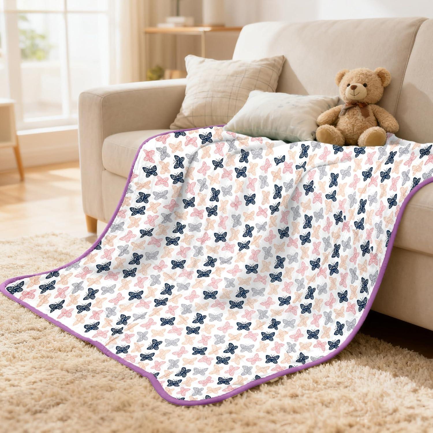 Manta de Muselina ZPECC 76x102 cm Algodón Orgánico Hipoalergénica