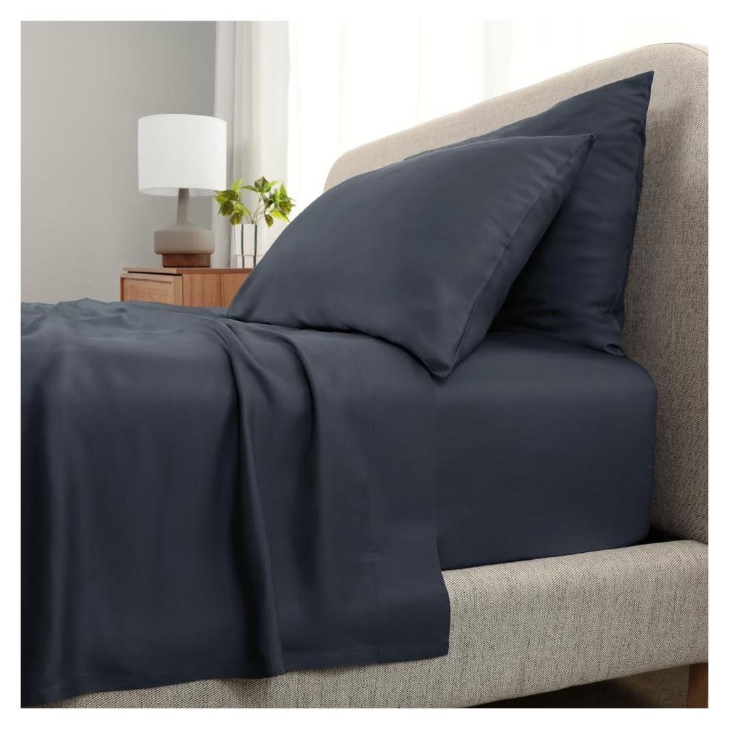 Juego de Sábanas Cariloha Aloha Soft 4 Piezas Reina Azul Cabo