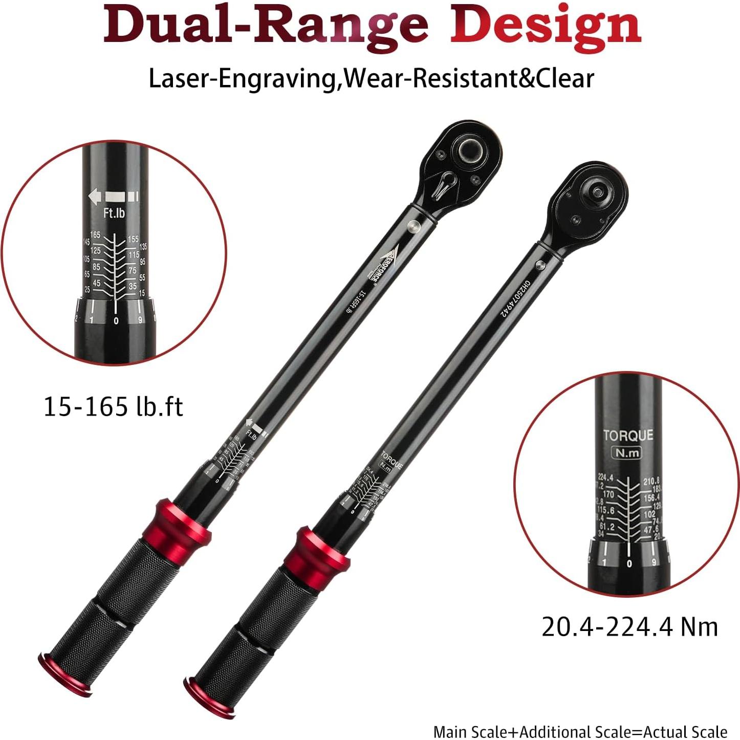 Llave de Torque AEROFORCE 1/2" 20.4-224.4 Nm Precisa