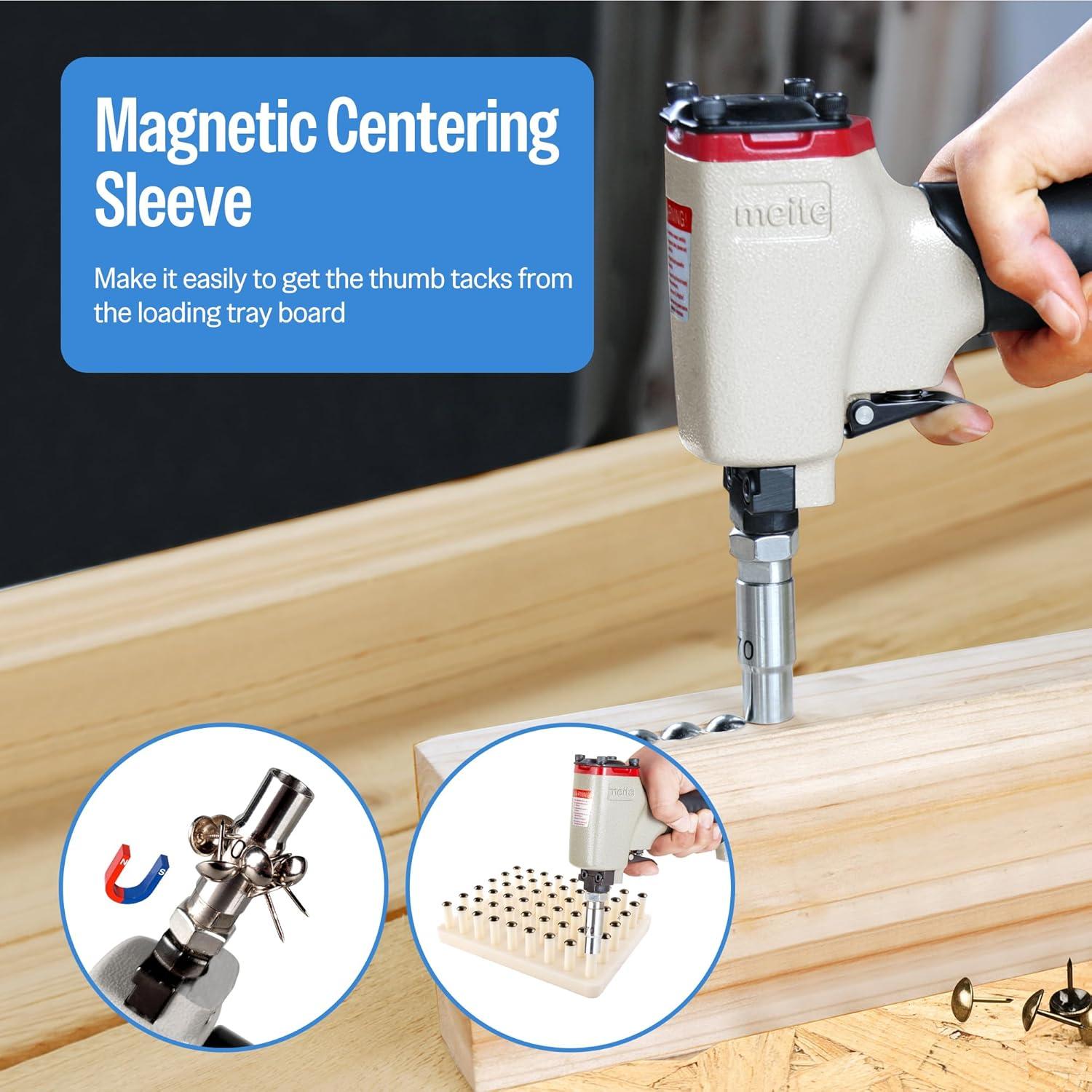 Pistola de Clavos Decorativos Neumática Meite 1170 11.7mm