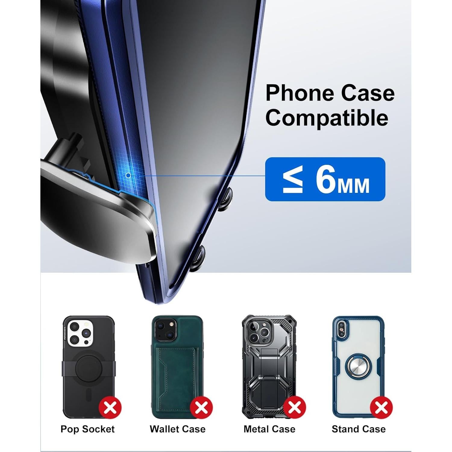 Cargador Inalámbrico para Auto Beeasy 15W con Soporte Automático