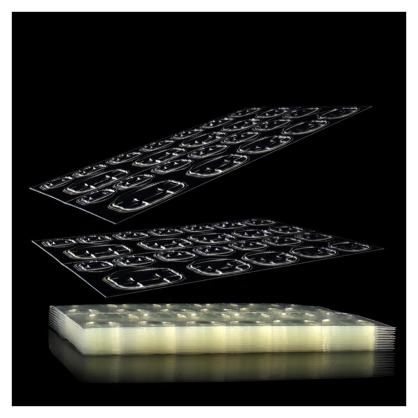 Pestañas Adhesivas Finas Laza 240 Pcs para Uñas Postizas