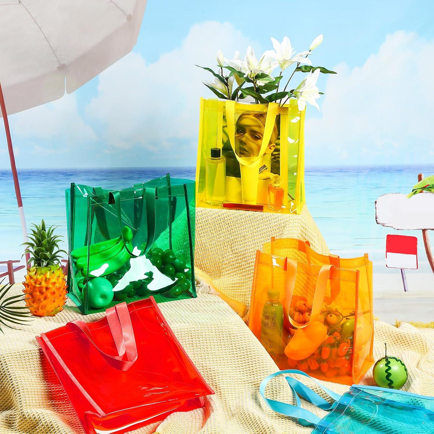 BBTO 6 Pcs Bolsa Tote Transparente Aprobada para Estadio 30x30 cm