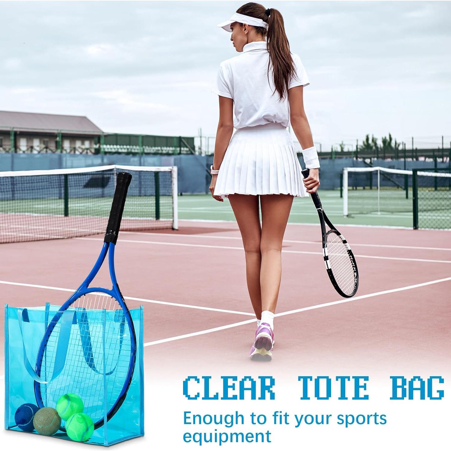 BBTO 6 Pcs Bolsa Tote Transparente Aprobada para Estadio 30x30 cm