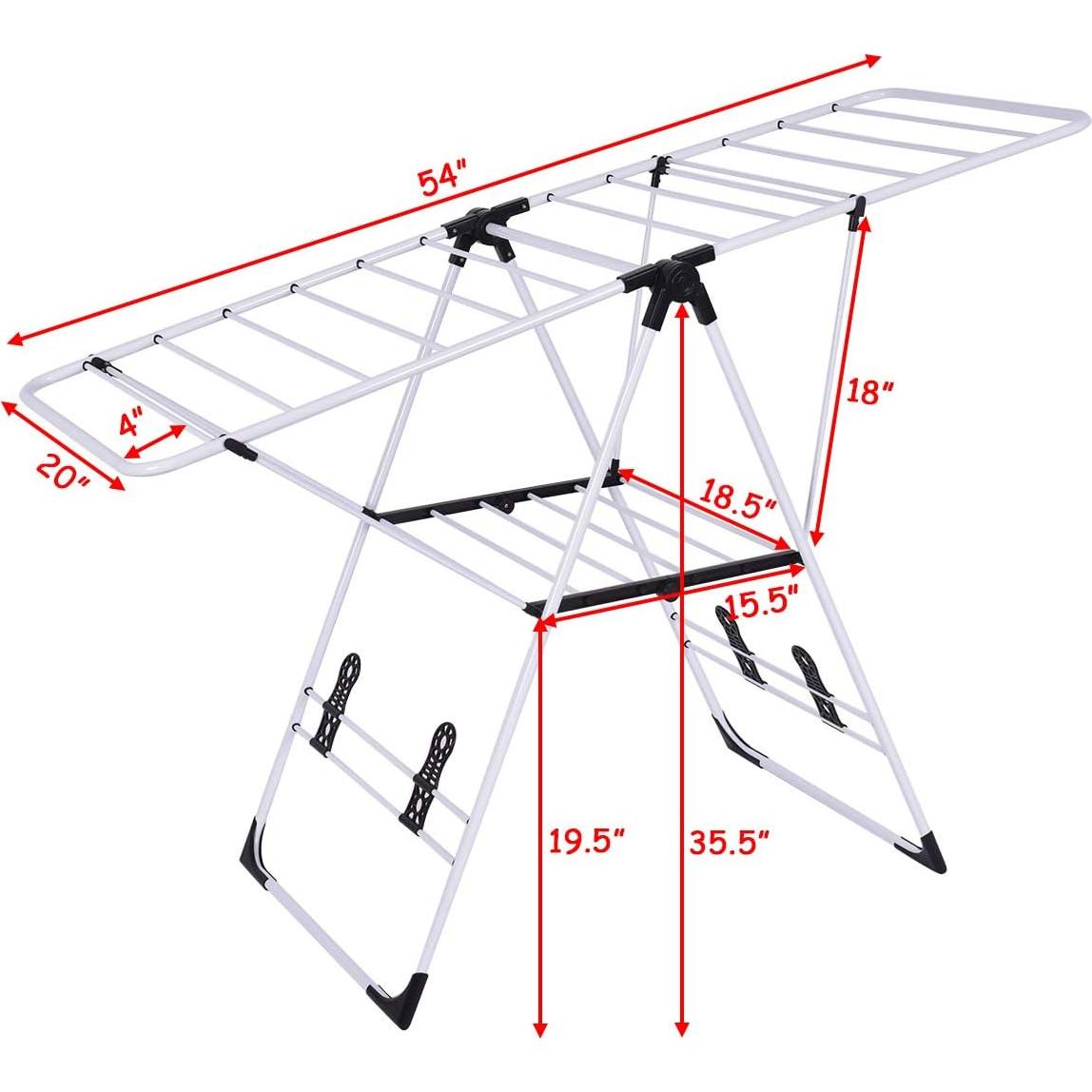 Estante Plegable para Secar Ropa S AFSTAR 137x56 cm 12 kg