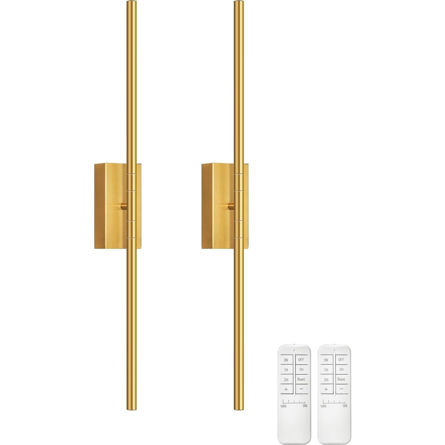 Apliques de Pared Inalámbricos GOEBLESON 70.1 cm Set de 2