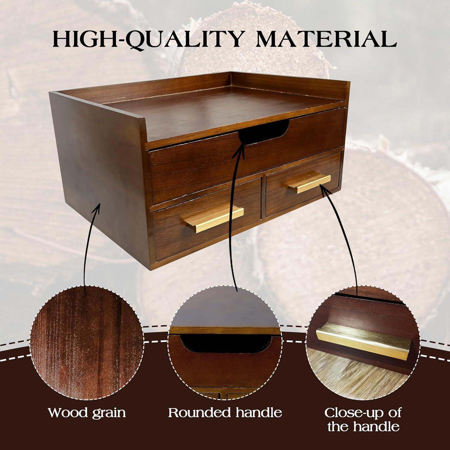 Caja de Almacenamiento de Cápsulas de Café Zoifada, Madera, 35 Cápsulas