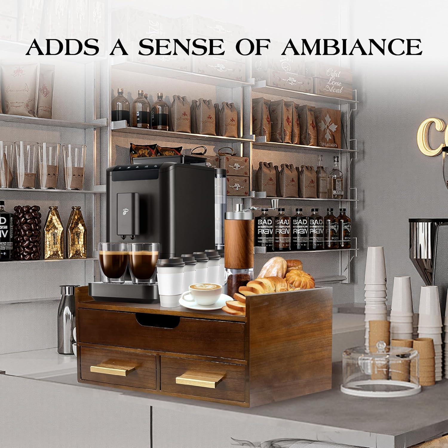 Caja de Almacenamiento de Cápsulas de Café Zoifada, Madera, 35 Cápsulas