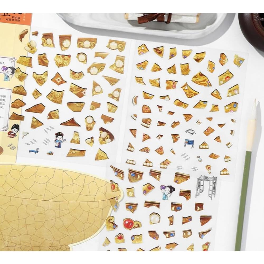 Kit de Diorama Kawaii daheypong - Stickers Reutilizables 3D