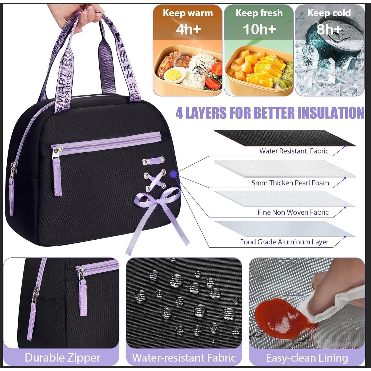 Mochila Fimibuke 3 en 1 para Niñas Impermeable con Lonchera