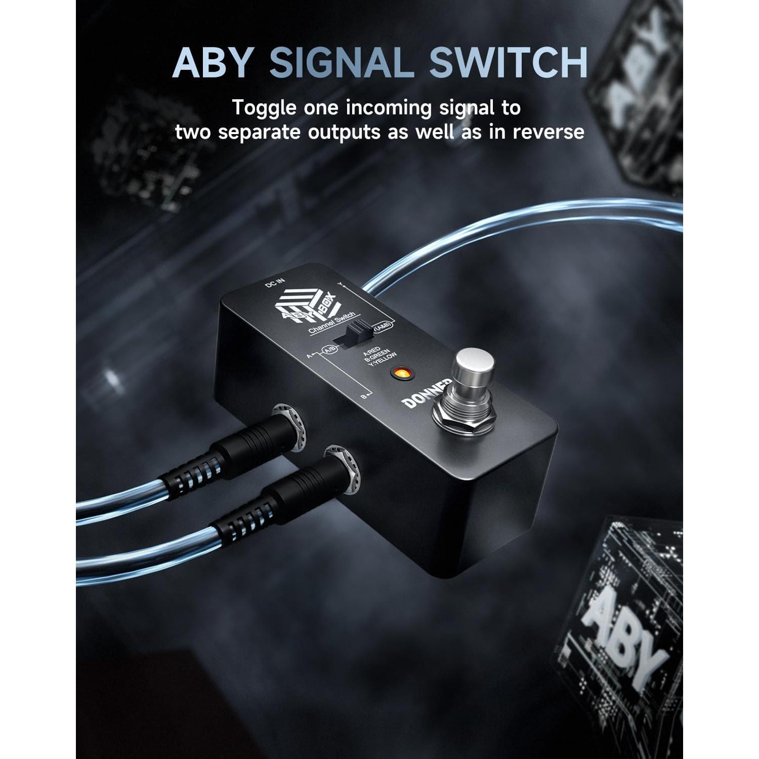 Pedal de Efecto ABY Donner Box Selector True Bypass 249g