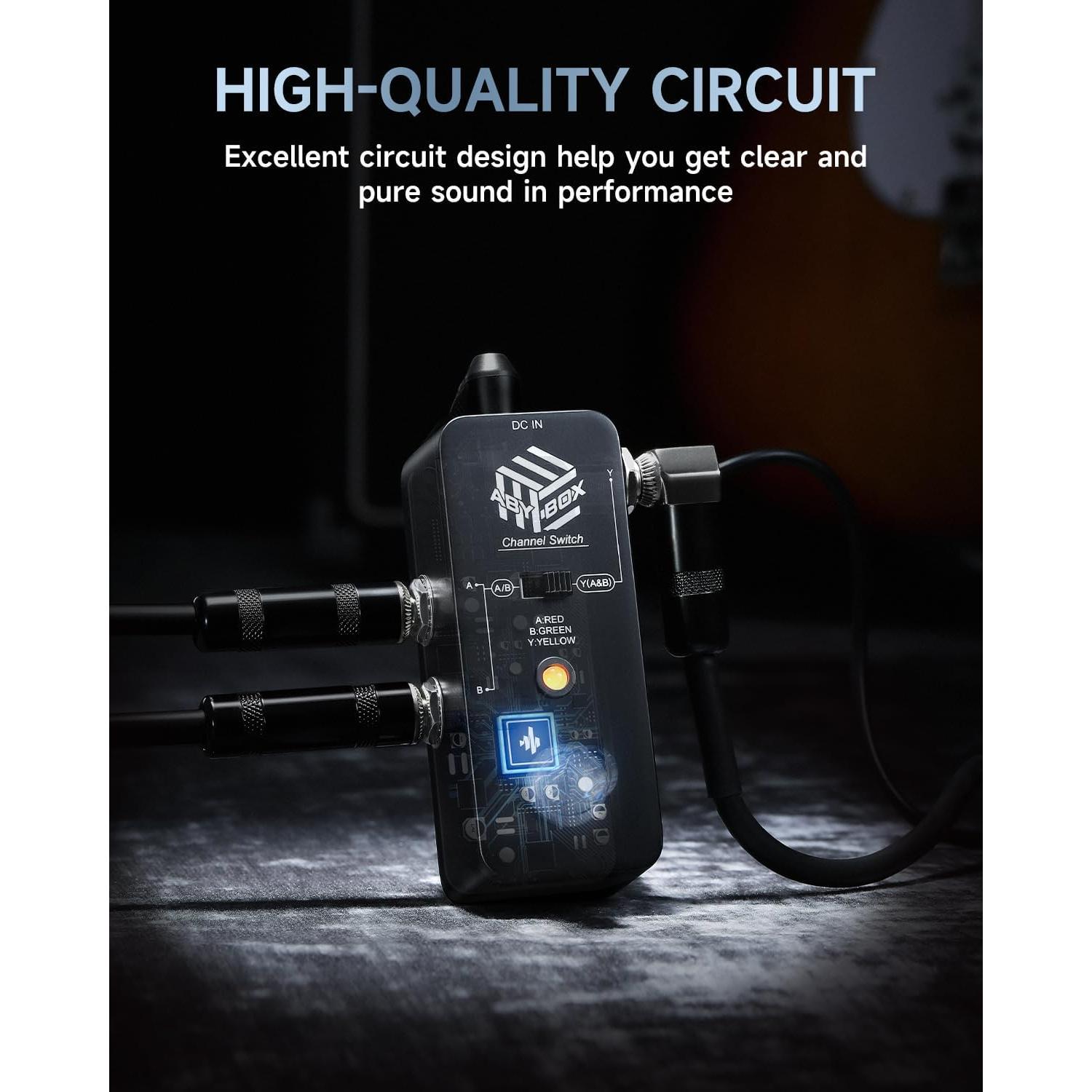 Pedal de Efecto ABY Donner Box Selector True Bypass 249g