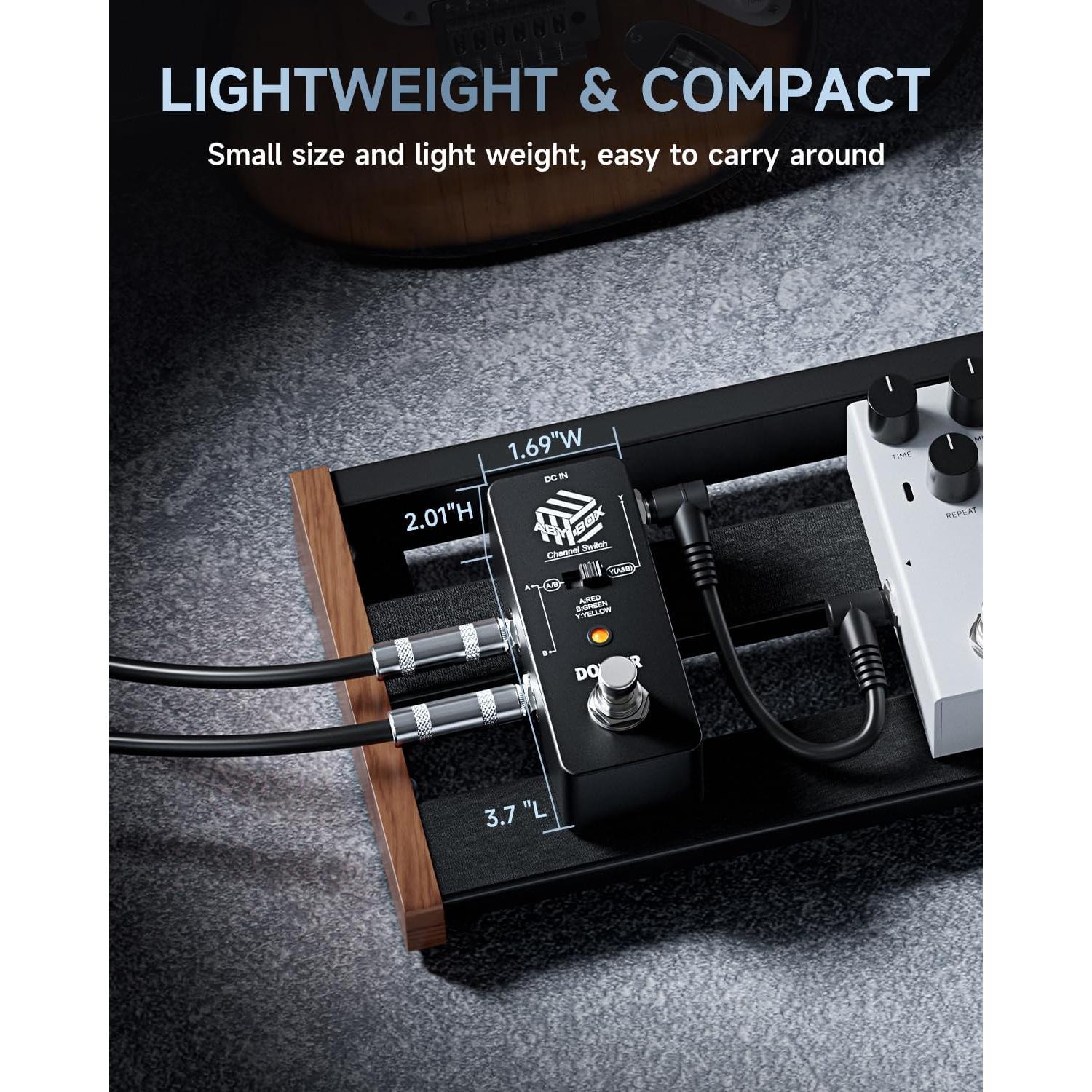 Pedal de Efecto ABY Donner Box Selector True Bypass 249g