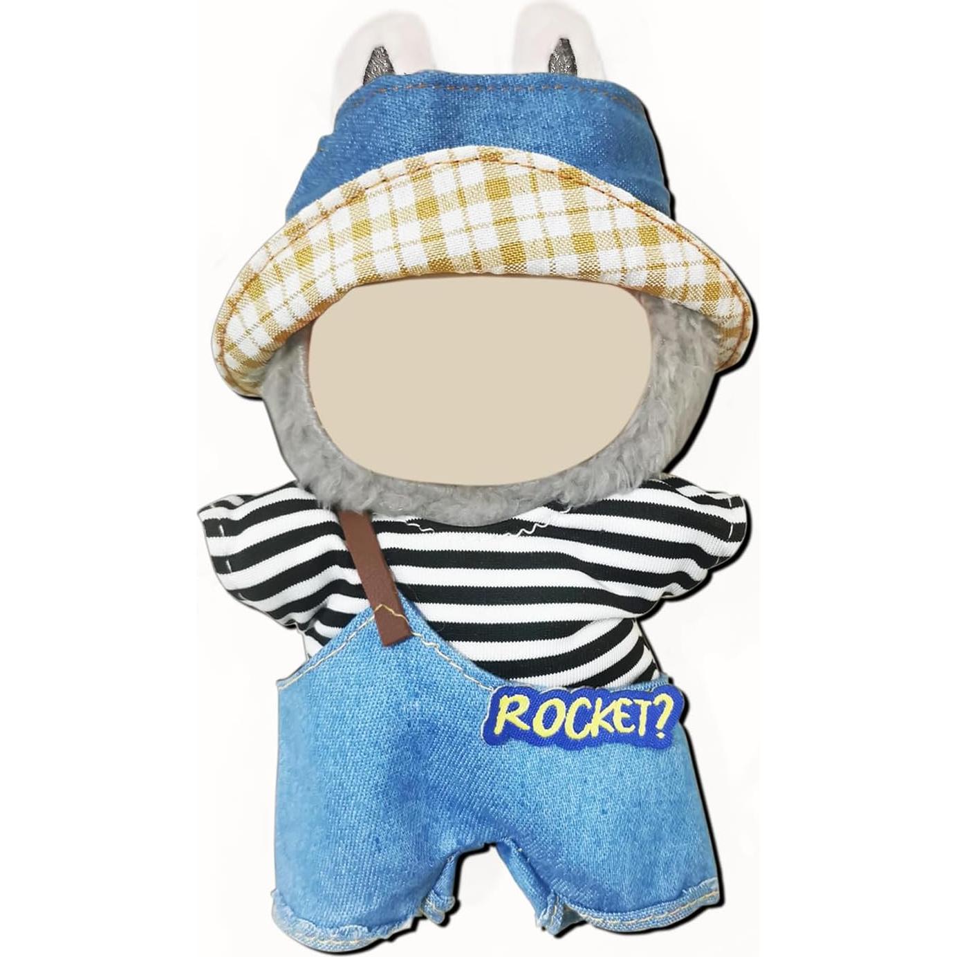 Ropa de muñeca UCAI 17cm estilo único azul y negro