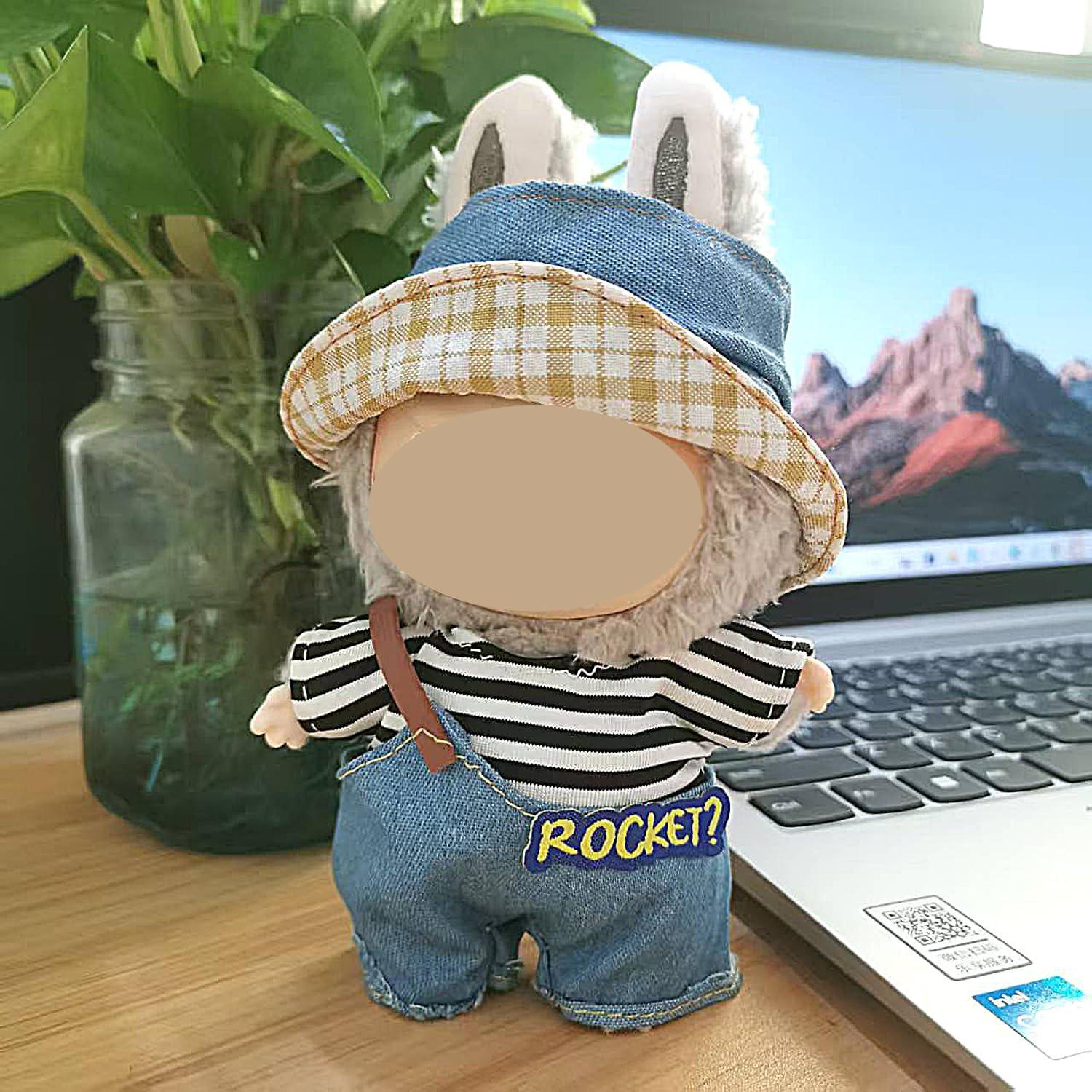 Ropa de muñeca UCAI 17cm estilo único azul y negro