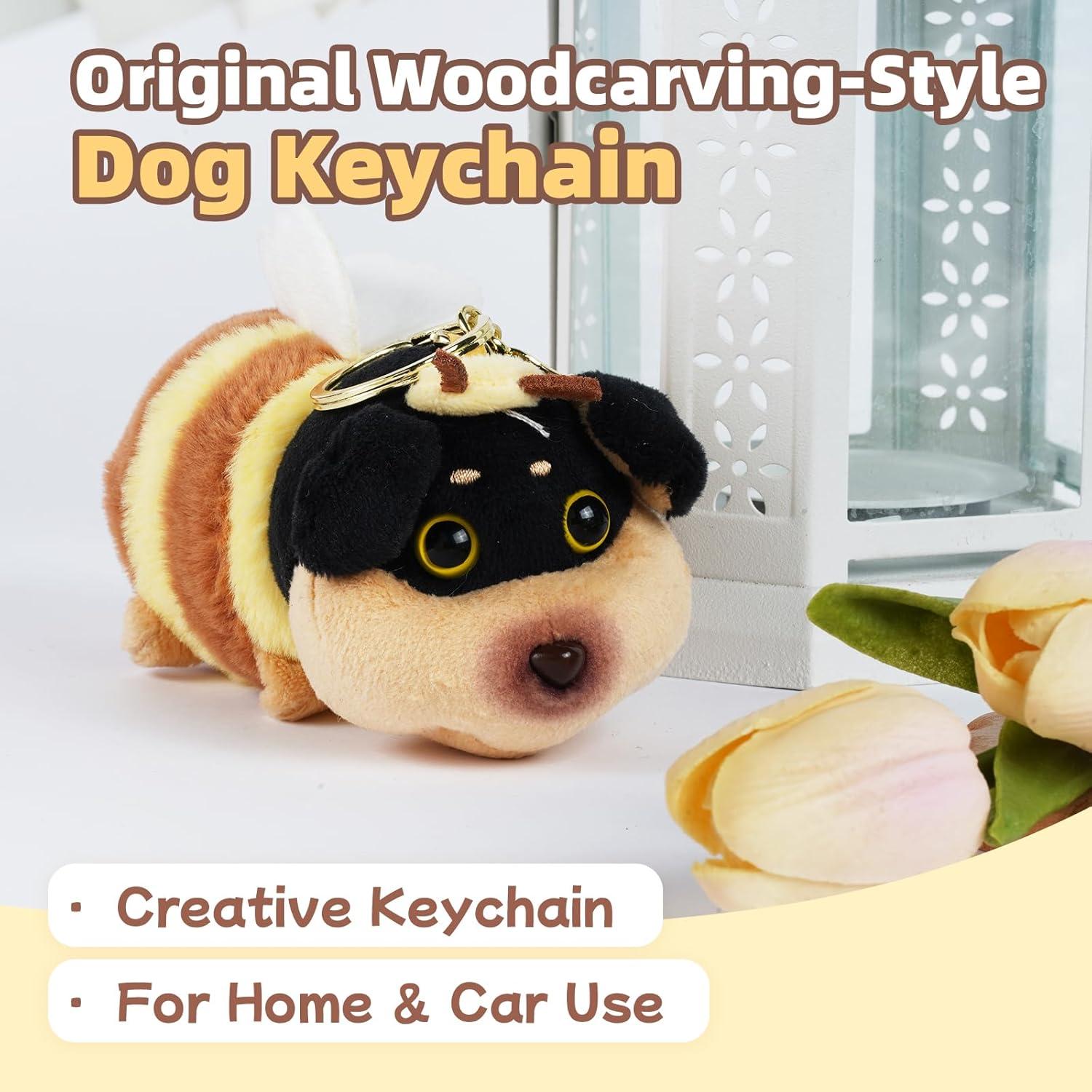 Llavero Kawaii BAIMAO Muñeco de Gato Jengibre con Muñequera