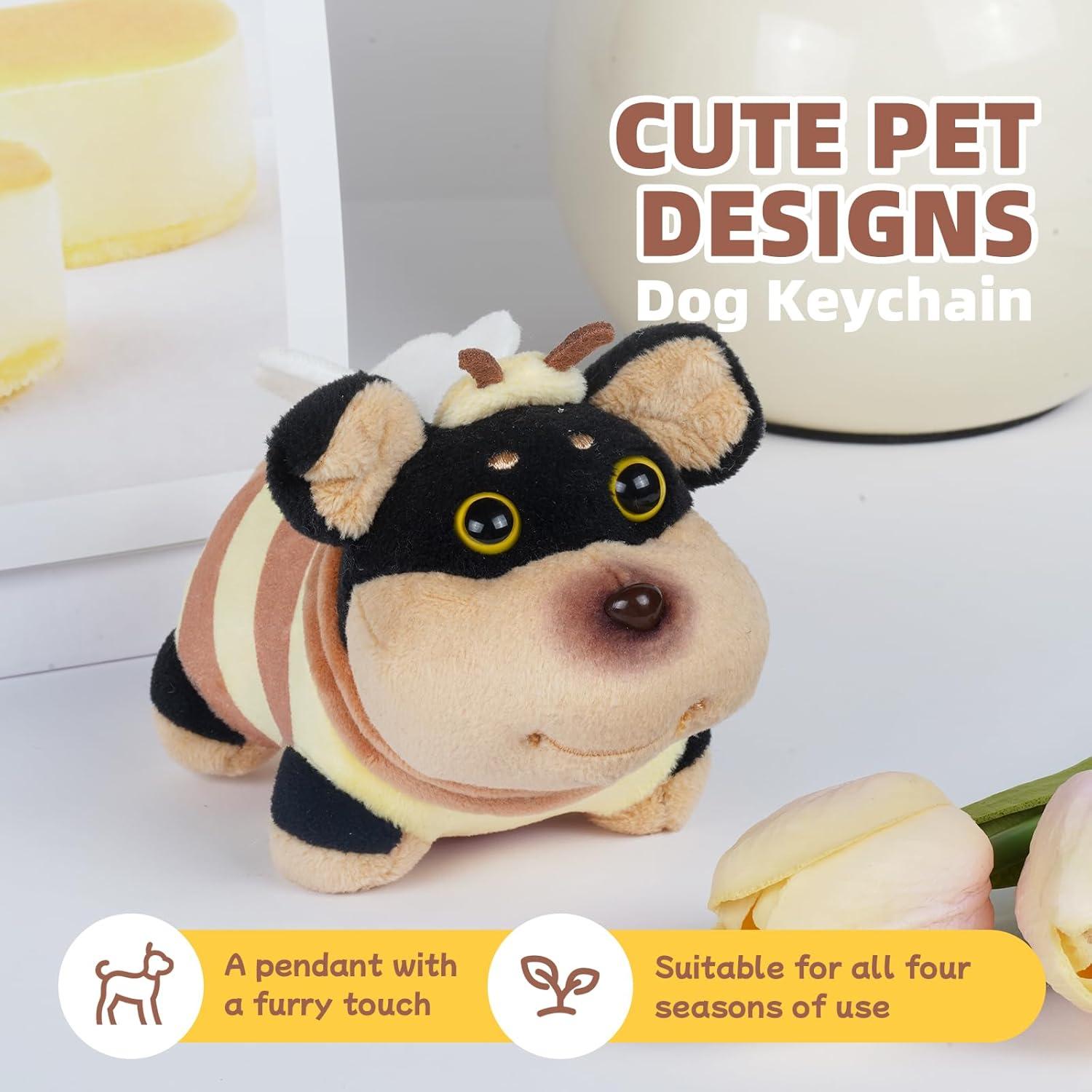 Llavero Kawaii BAIMAO Muñeco de Gato Jengibre con Muñequera