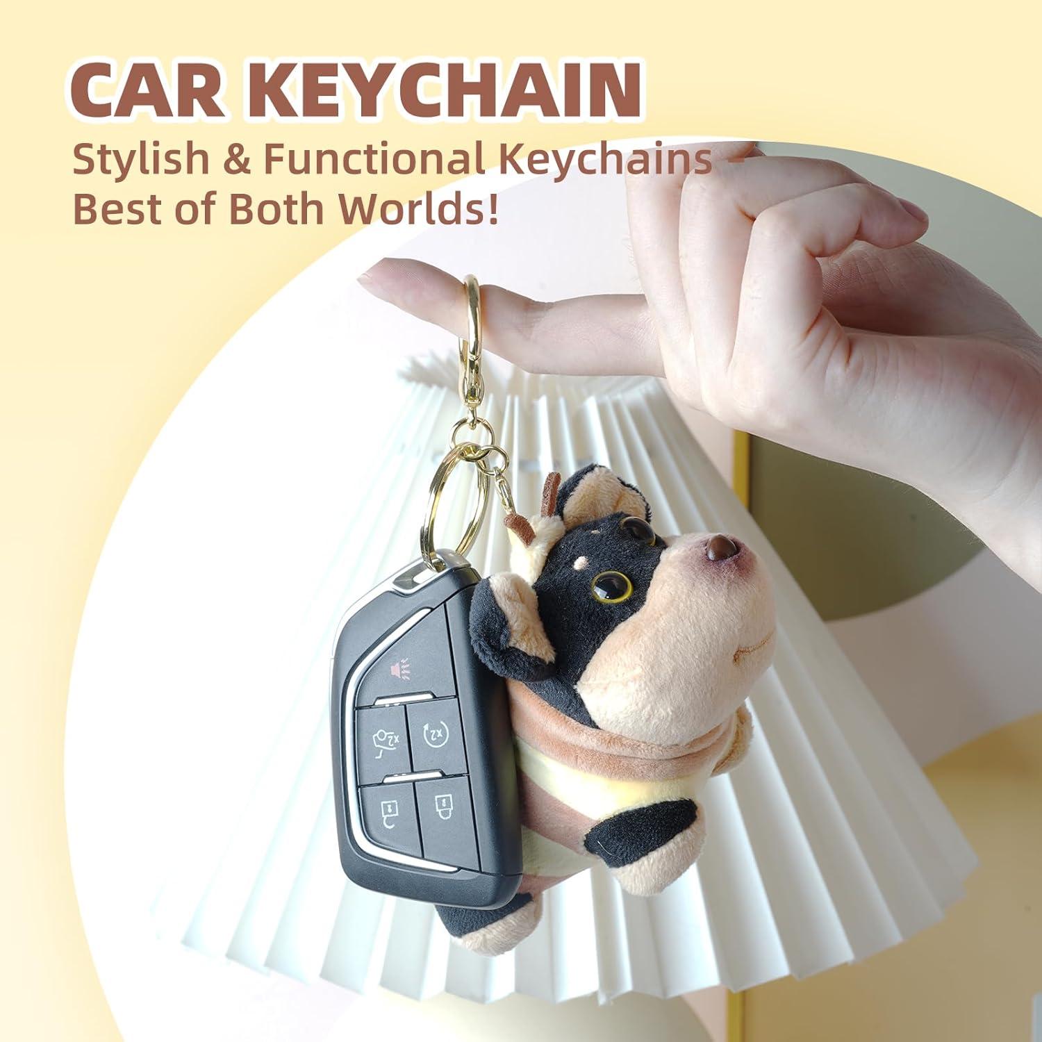 Llavero Kawaii BAIMAO Muñeco de Gato Jengibre con Muñequera