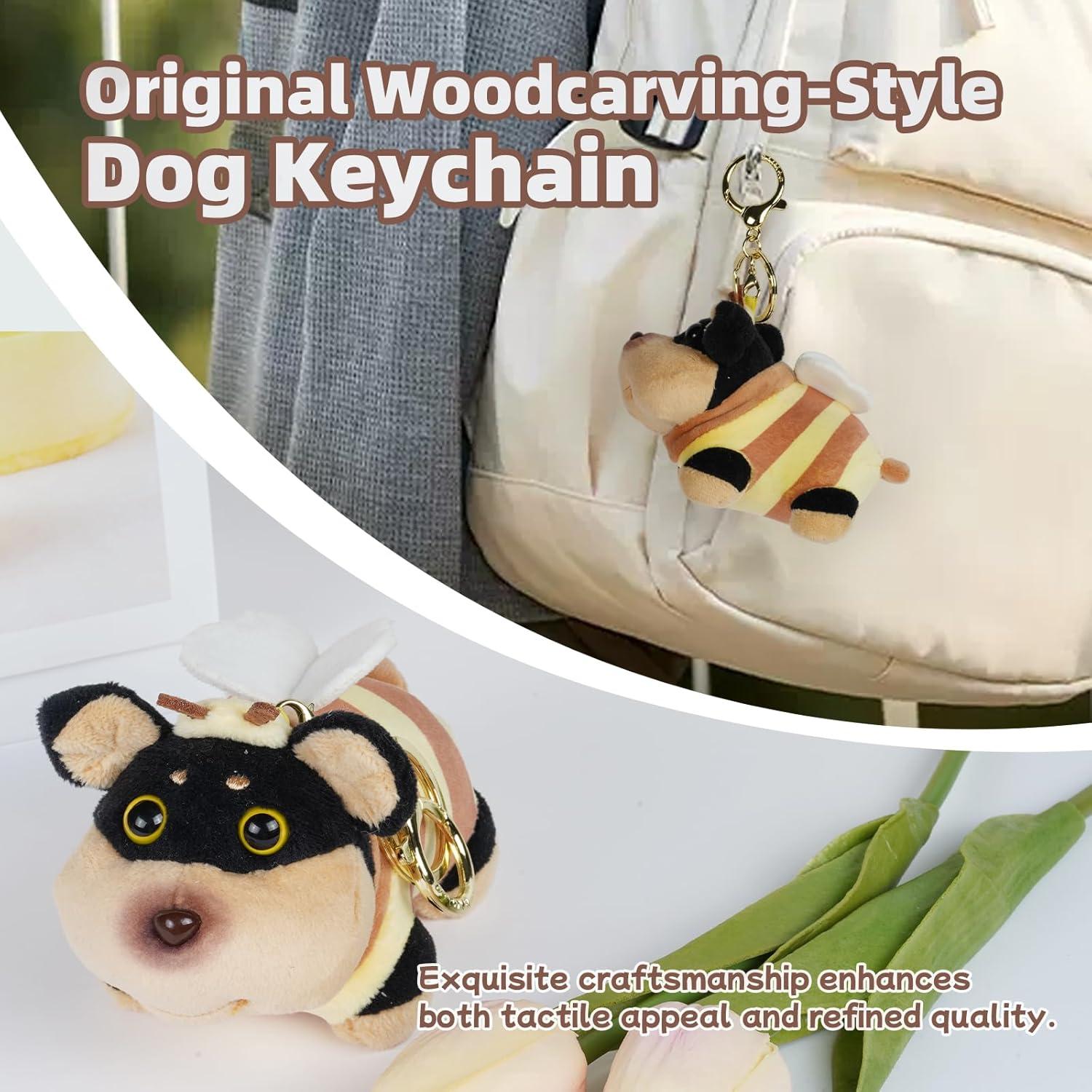 Llavero Kawaii BAIMAO Muñeco de Gato Jengibre con Muñequera