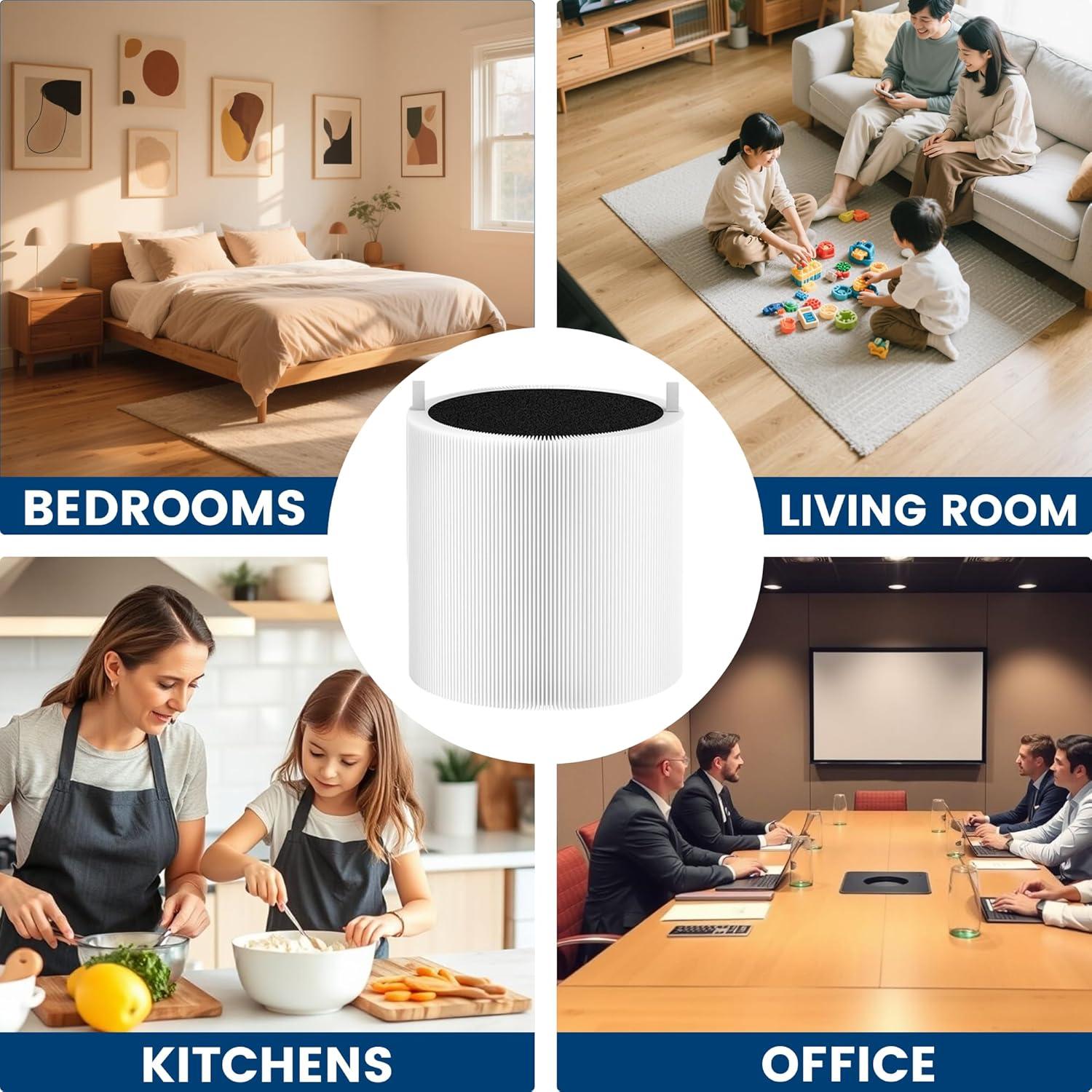 Paquete de 2 Filtros HEPA ZHIANZAN 311i Max para Blue Pure