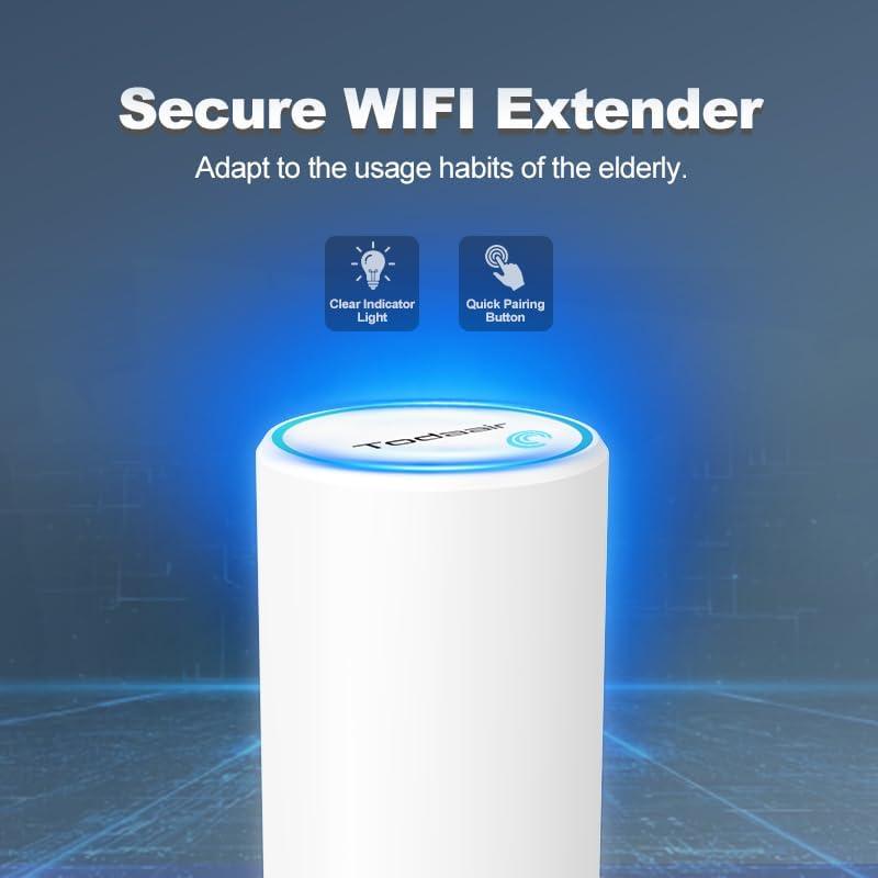 Extensor de WiFi Exterior TODAAIR AC1200 Doble Banda 85m