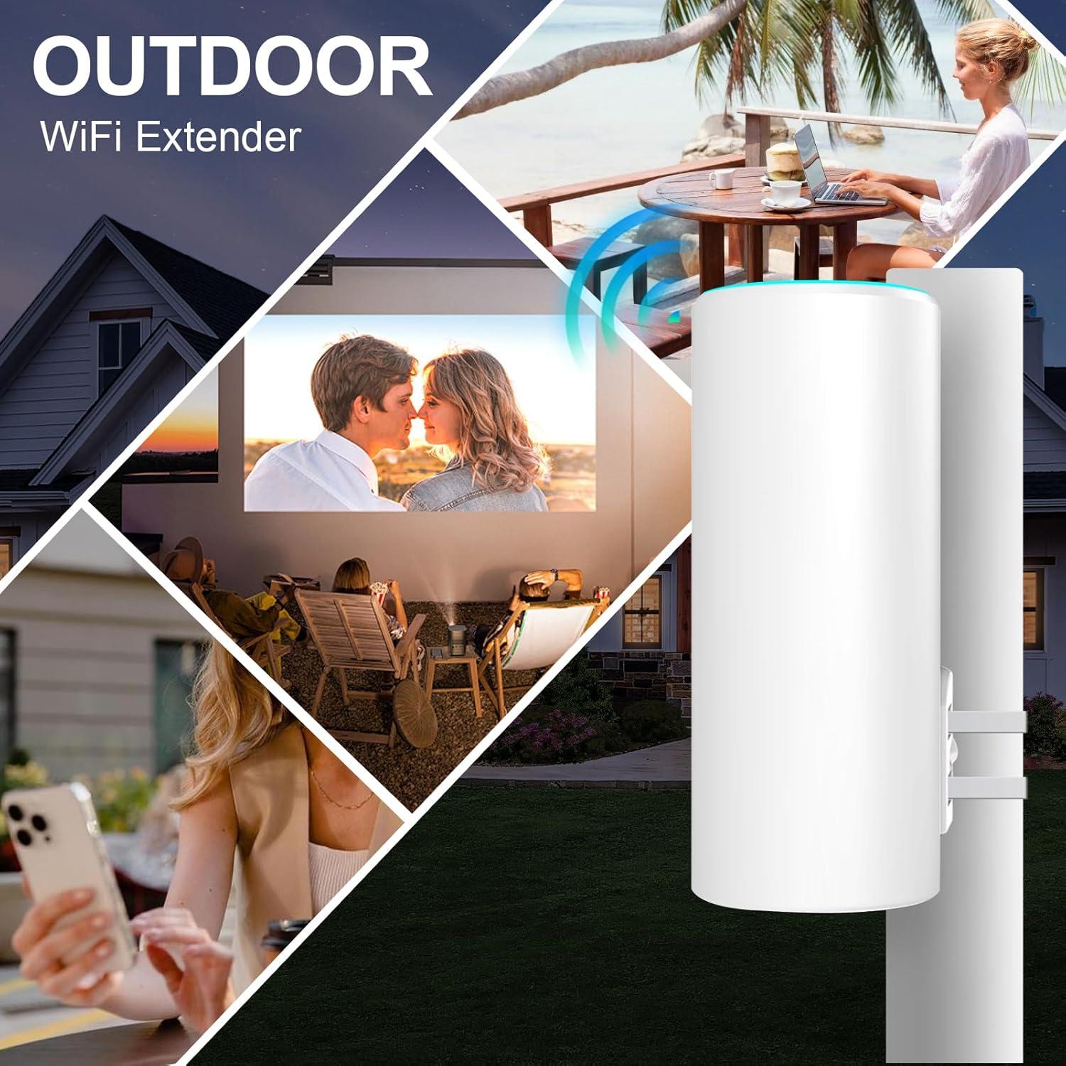 Extensor de WiFi Exterior TODAAIR AC1200 Doble Banda 85m