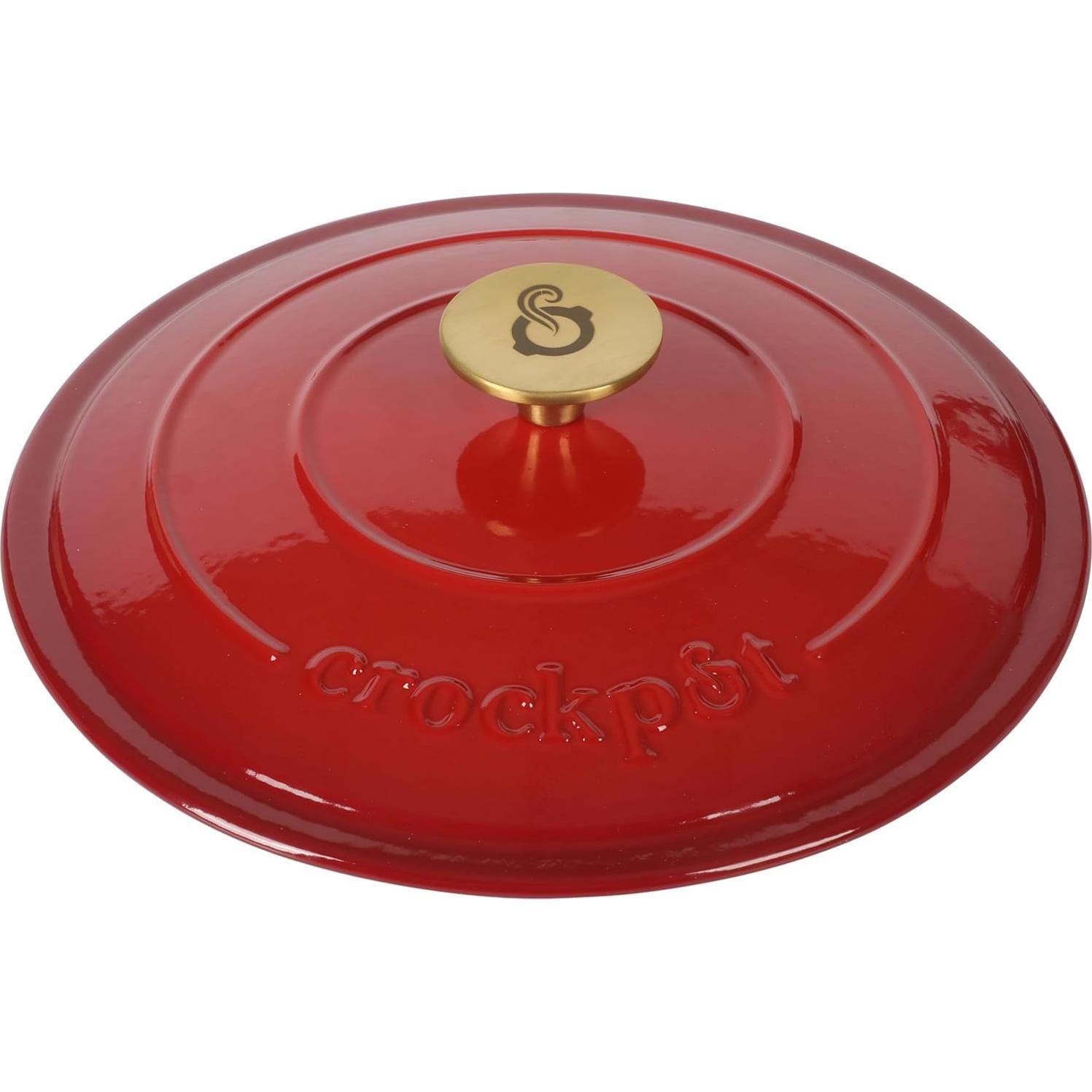 Olla Holandesa Crock-Pot Artesano 6 Cuartos Hierro Fundido Rojo