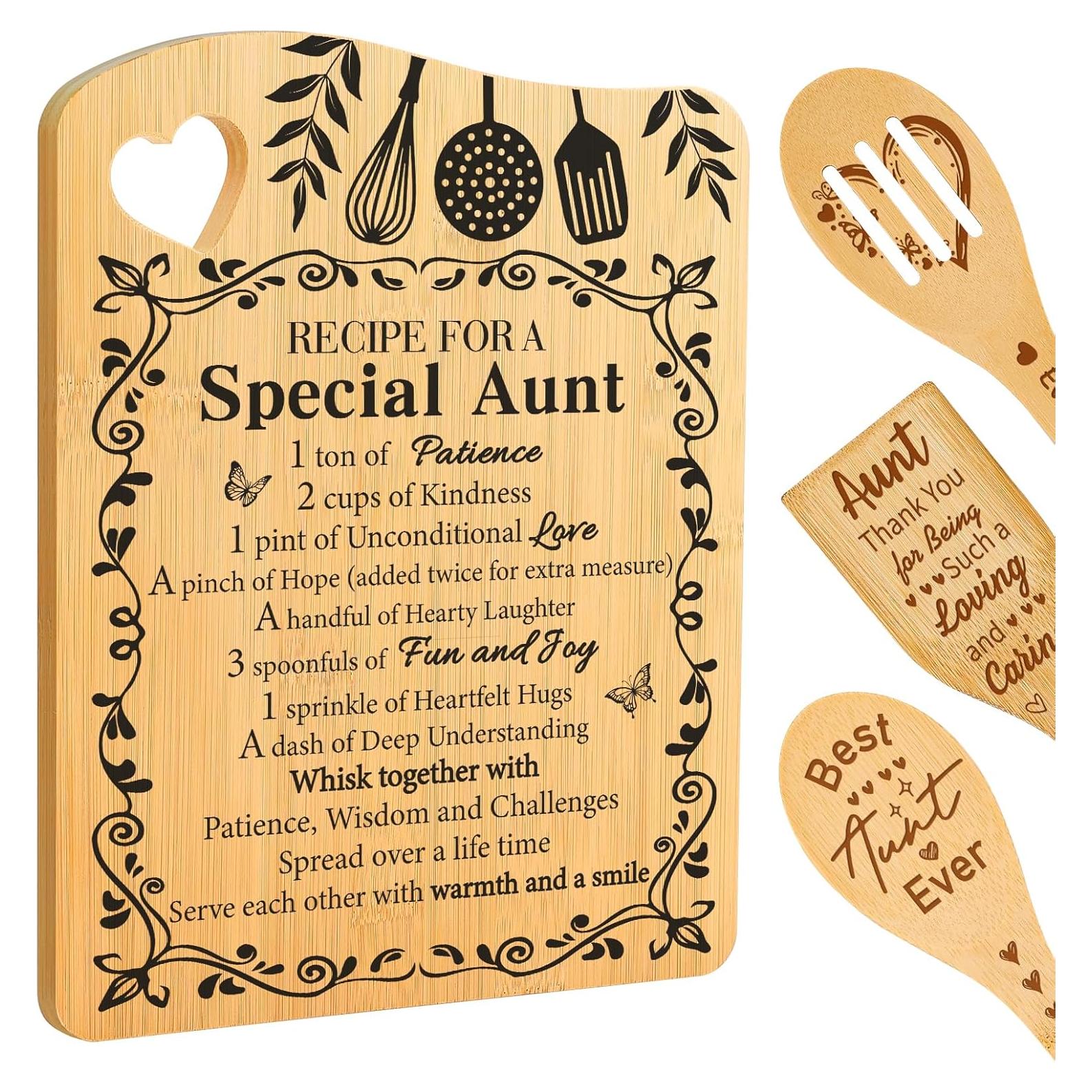 Juego de Tablas de Cortar de Bambú Aremdys 29x20cm - Regalo Tía