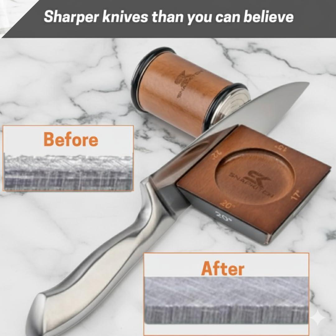 Kit Afilador de Cuchillos Rodante SNAPKITCH - Discos Diamante y Acero