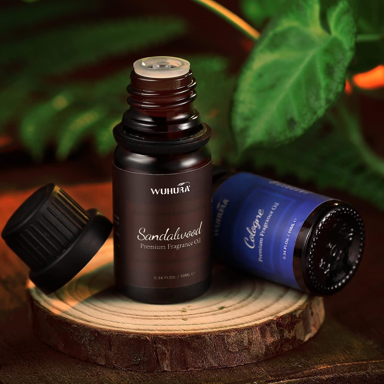 Juego de Aceites Esenciales Wuhura 6x10ml Fragancias Masculinas