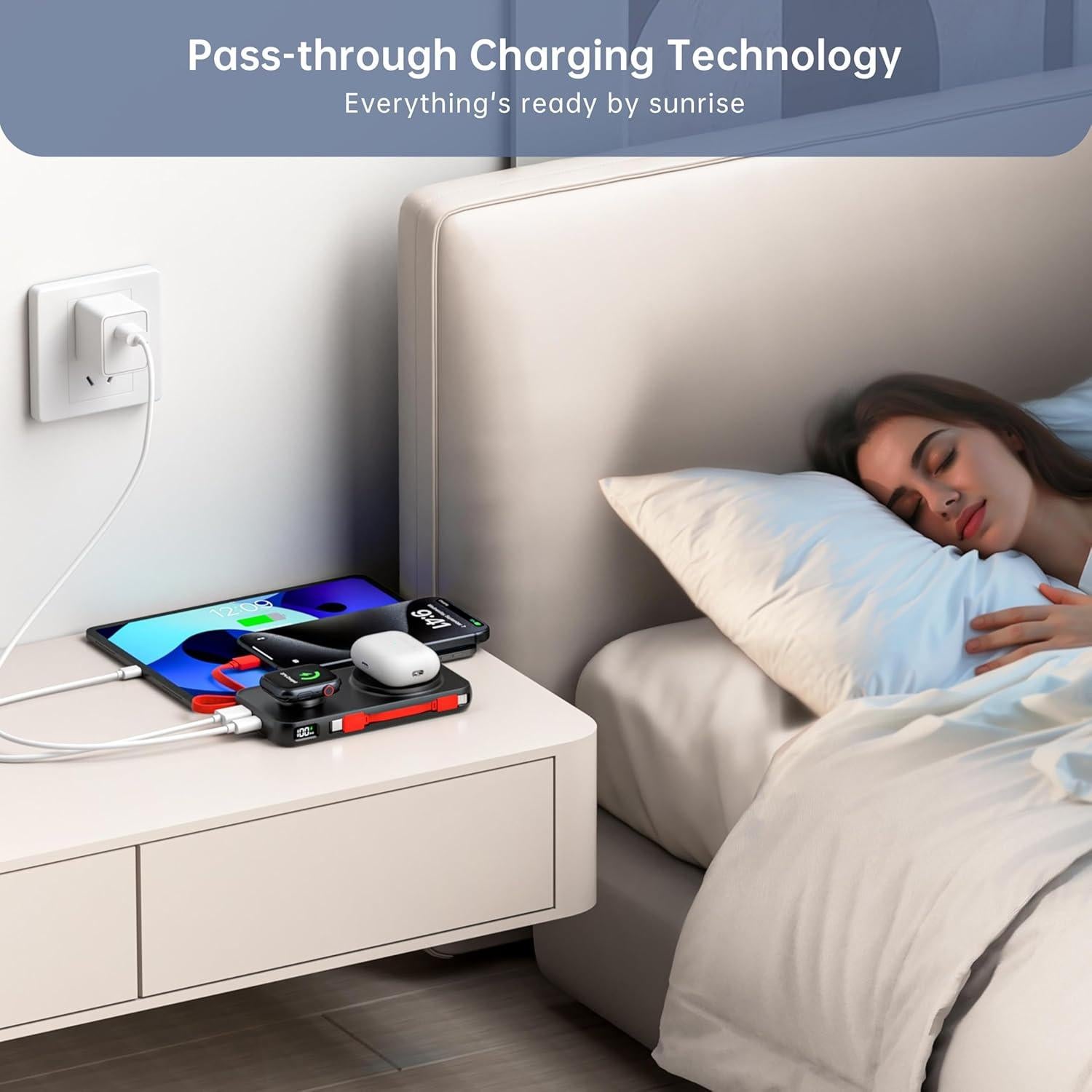 Cargador Portátil 10000mAh MagSafe VINTELEIN 5 en 1 Negro