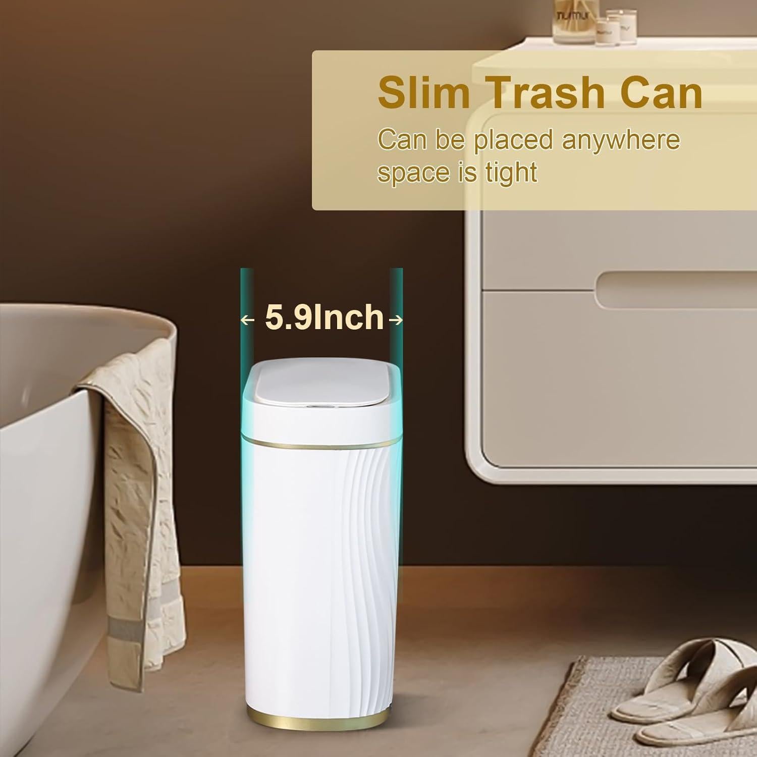 Bote de Basura Sensor SYNCVIBE 7.5L Automático Impermeable