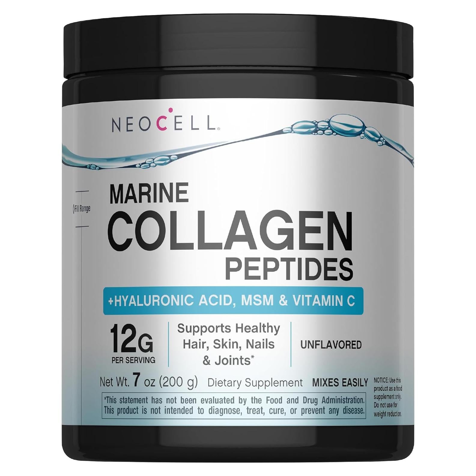 Colágeno Marino NeoCell 198 g con Ácido Hialurónico y Vitamina C
