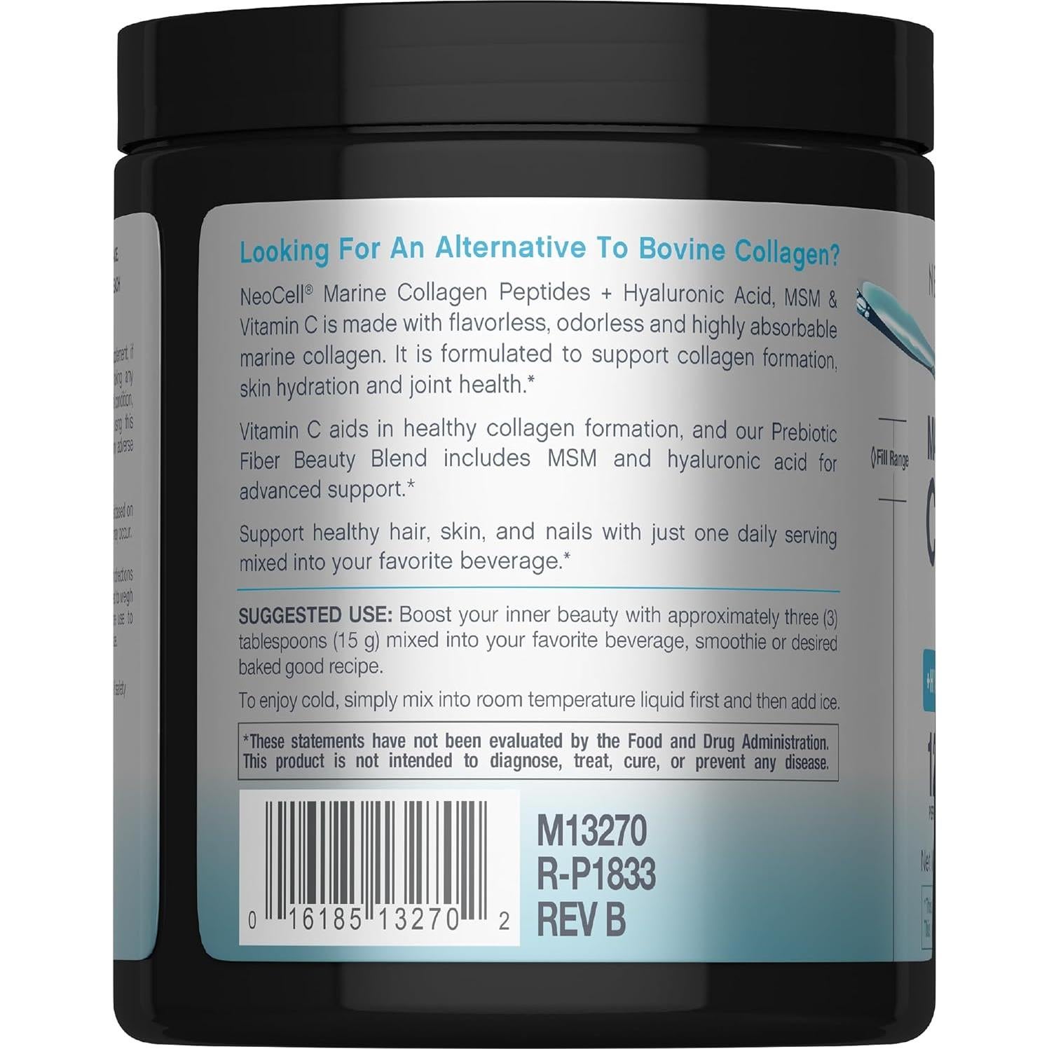 Colágeno Marino NeoCell 198 g con Ácido Hialurónico y Vitamina C