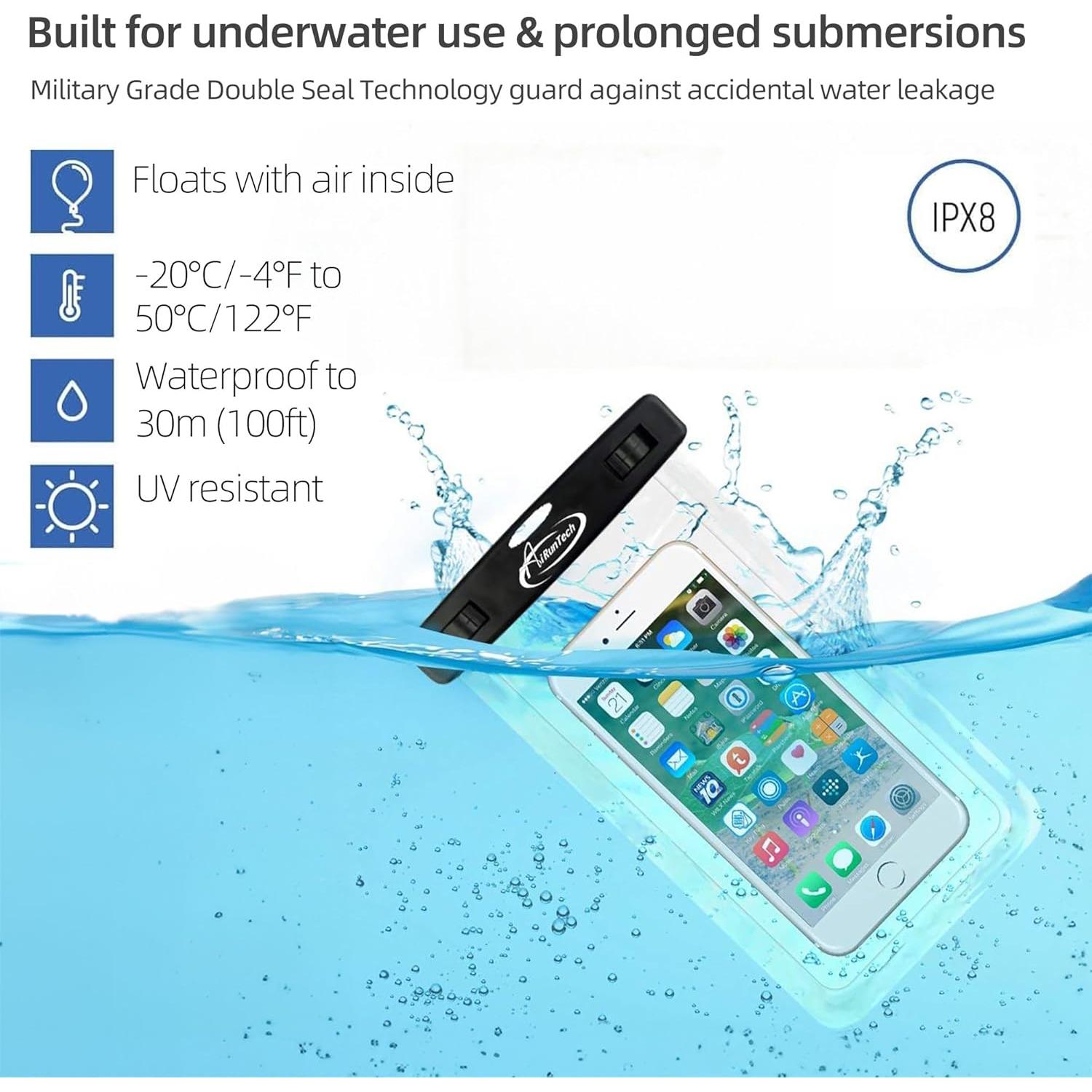 Funda Impermeable AiRunTech para iPhone hasta 17,78 cm