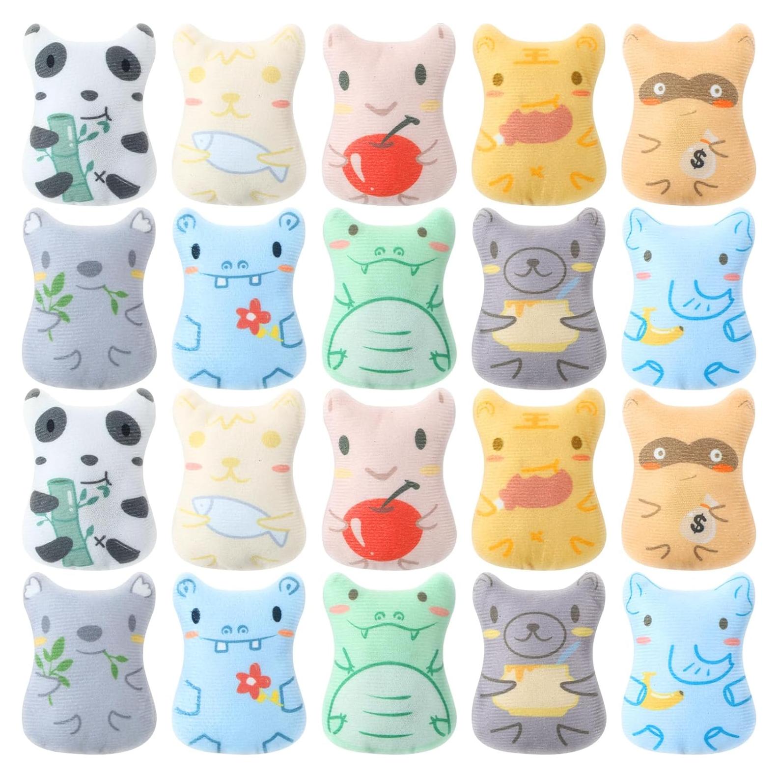 20 Juguetes de Hierba Gatera Gejoy para Gatos de Interior