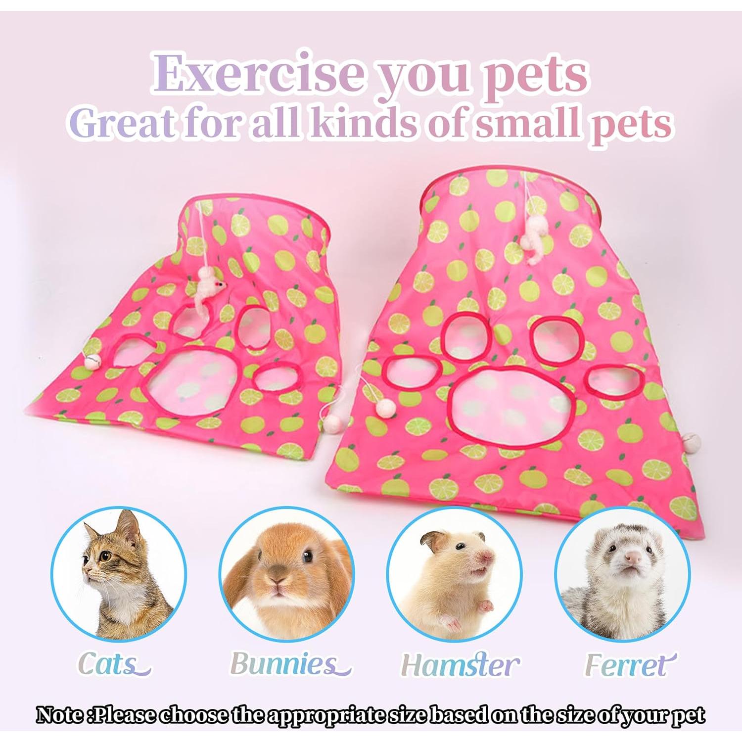 Túnel de Gato Interactivo PawSailor S Verde con Juguetes