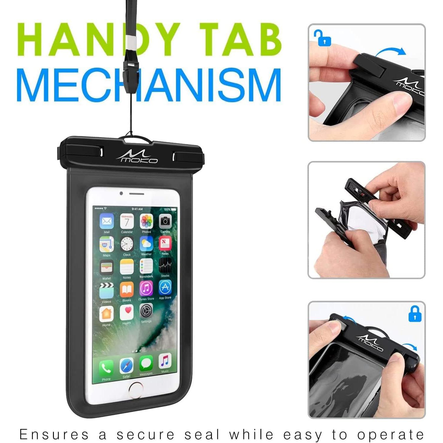 Funda Impermeable MoKo para Teléfono 30m, Negro