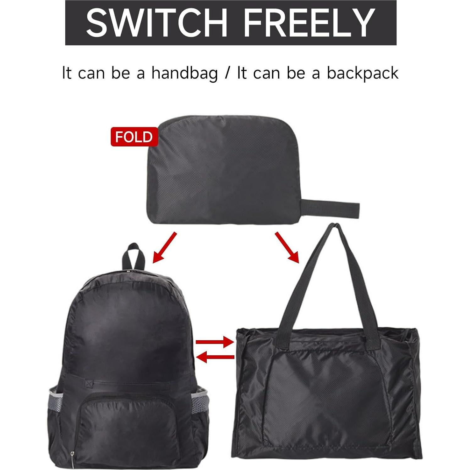 Mochila de Senderismo Plegable ZAYOKO 35L Resistente al Agua