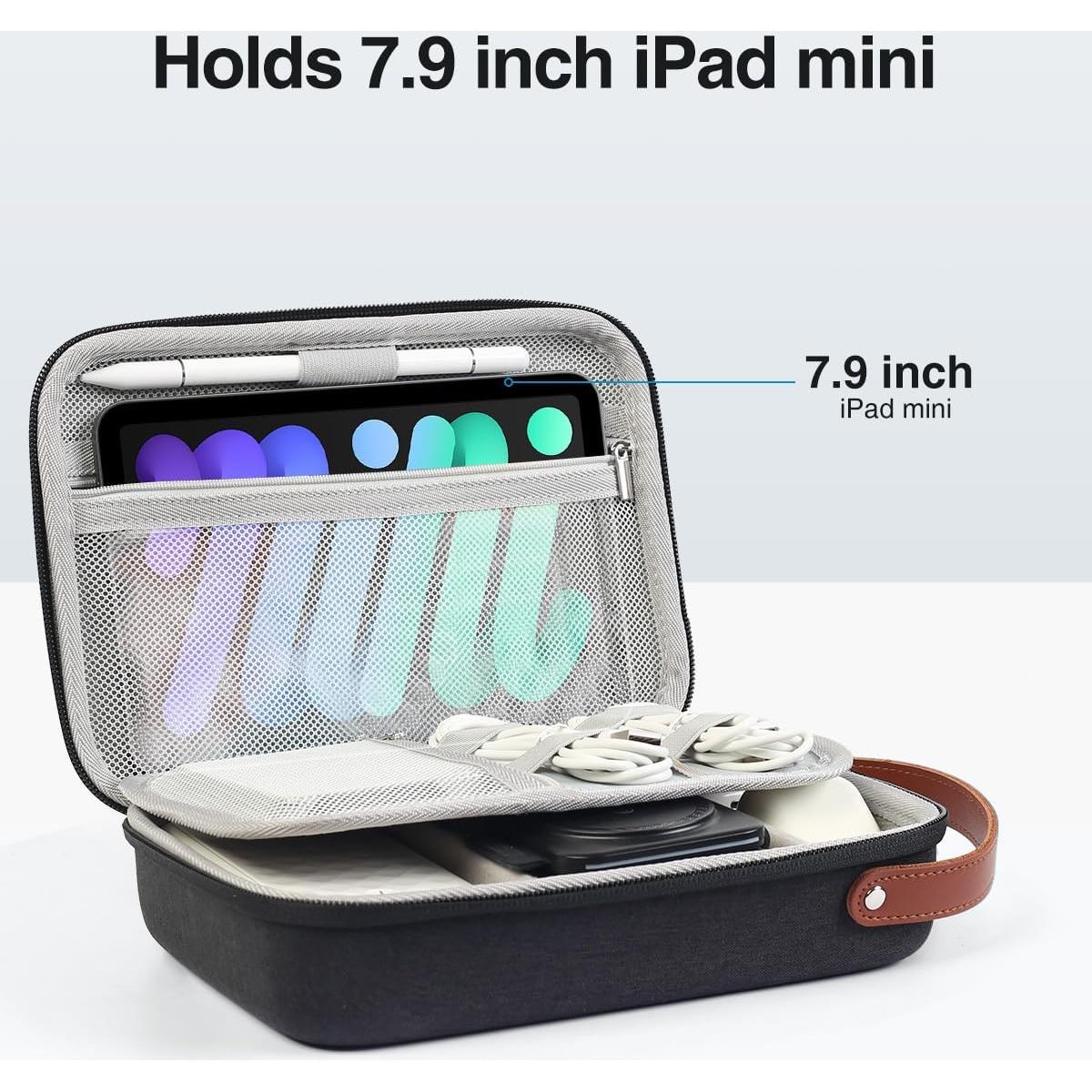 Organizador de Tecnología Luxtude Funda Dura Negra 23.6x17cm