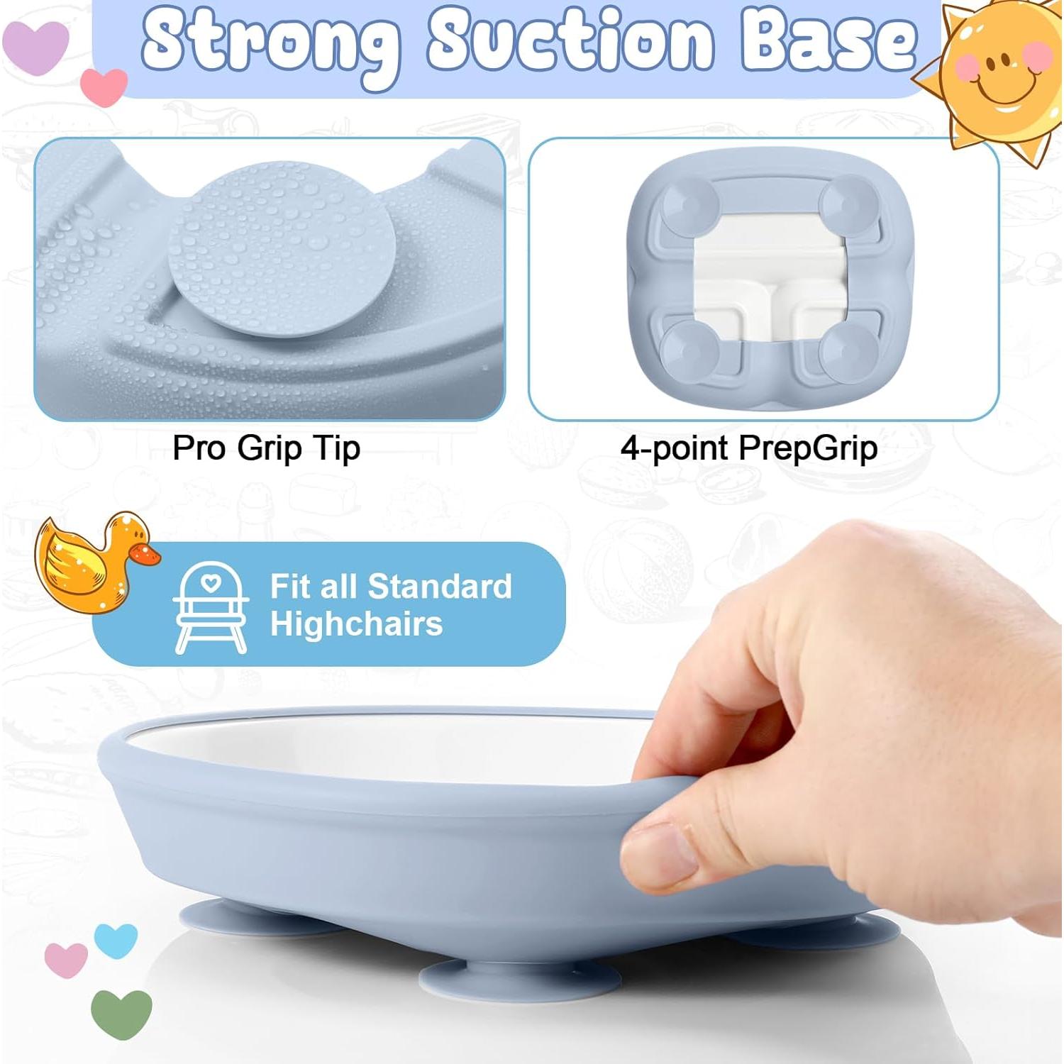 Set de 2 Platos de Porcelana Antideslizantes Teenyyou 8.2"