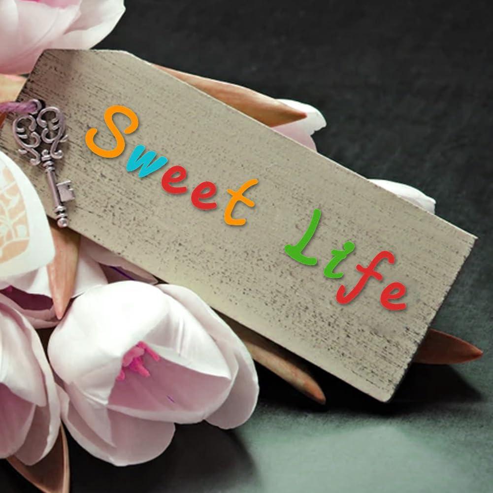 Cortadores de Letras y Números DELORIGIN 74pcs Scrapbooking