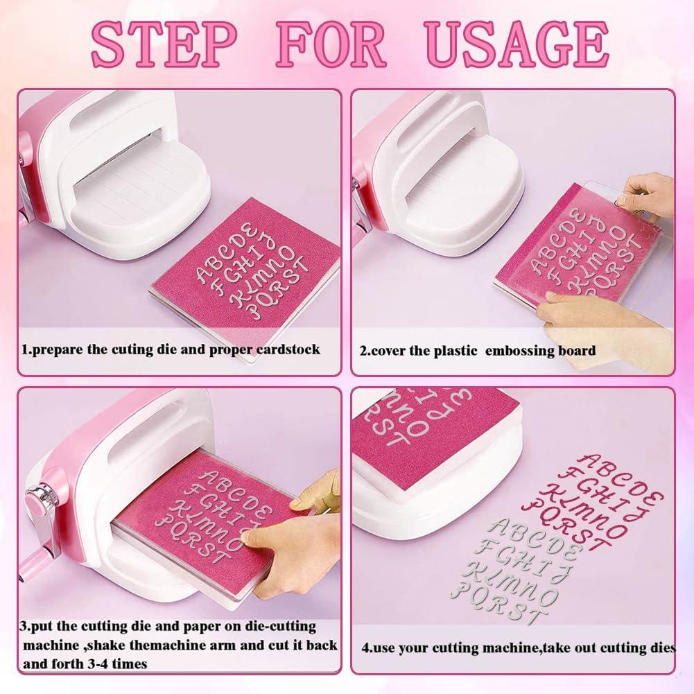 Cortadores de Letras y Números DELORIGIN 74pcs Scrapbooking