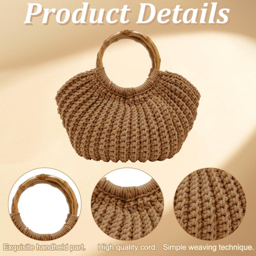 Kit de Bolsa de Crochet ACRNIGHEET para Principiantes Caramelo