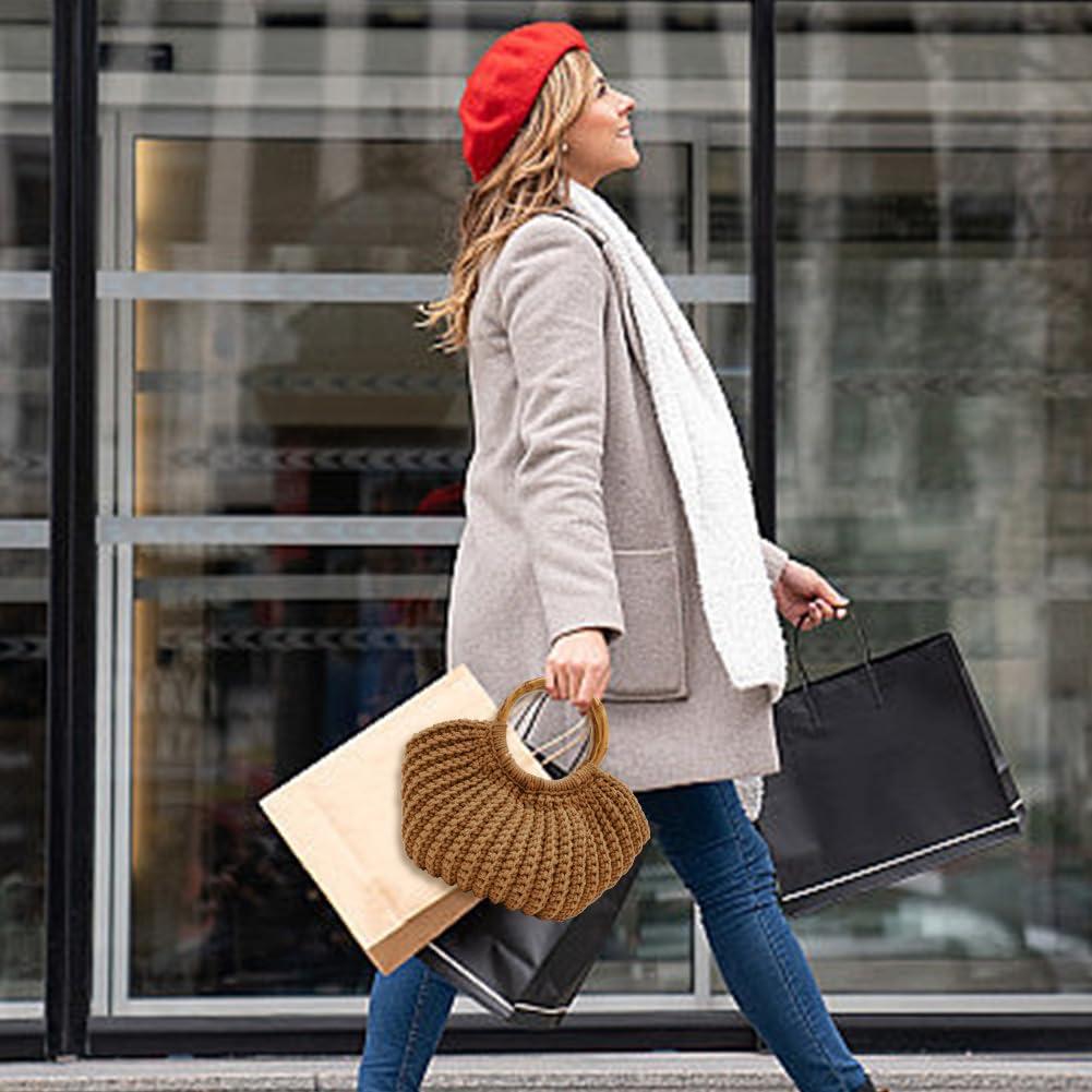 Kit de Bolsa de Crochet ACRNIGHEET para Principiantes Caramelo