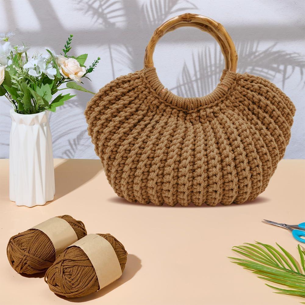 Kit de Bolsa de Crochet ACRNIGHEET para Principiantes Caramelo