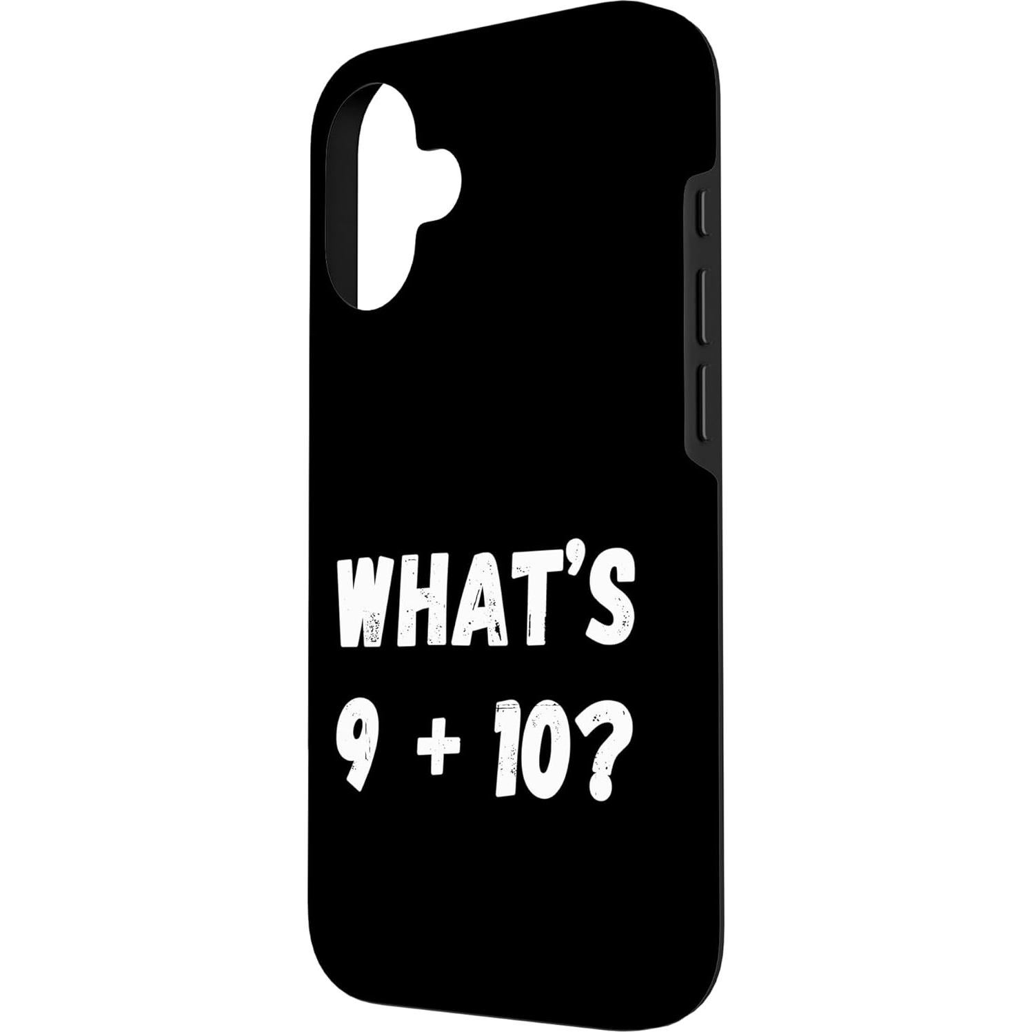 Funda divertida para iPhone 16 - Meme matemático 9+10