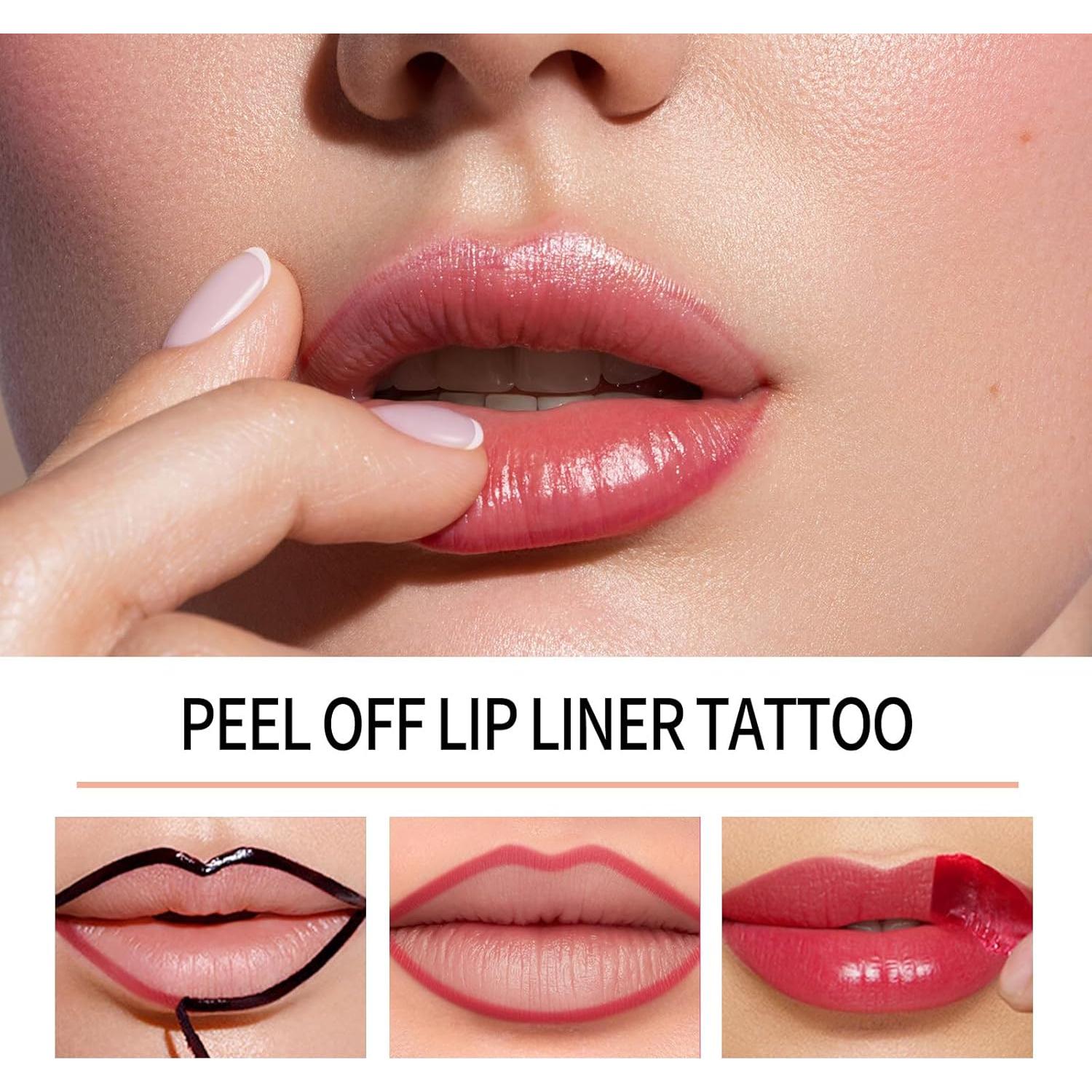 Tinte de Labios Peel Off 2-en-1 Rosa - Larga Duración
